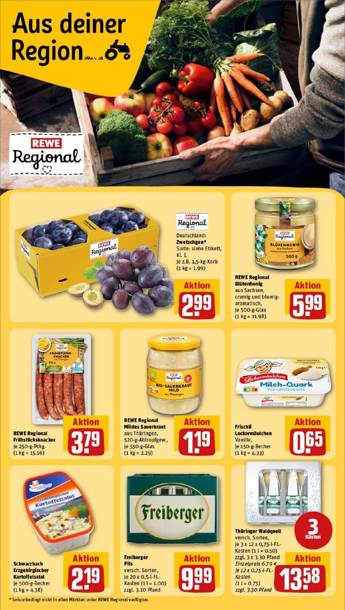 REWE Prospekt ab 17.08.2025 zum Blättern » Angebote | Seite: 21 | Produkte: Pils