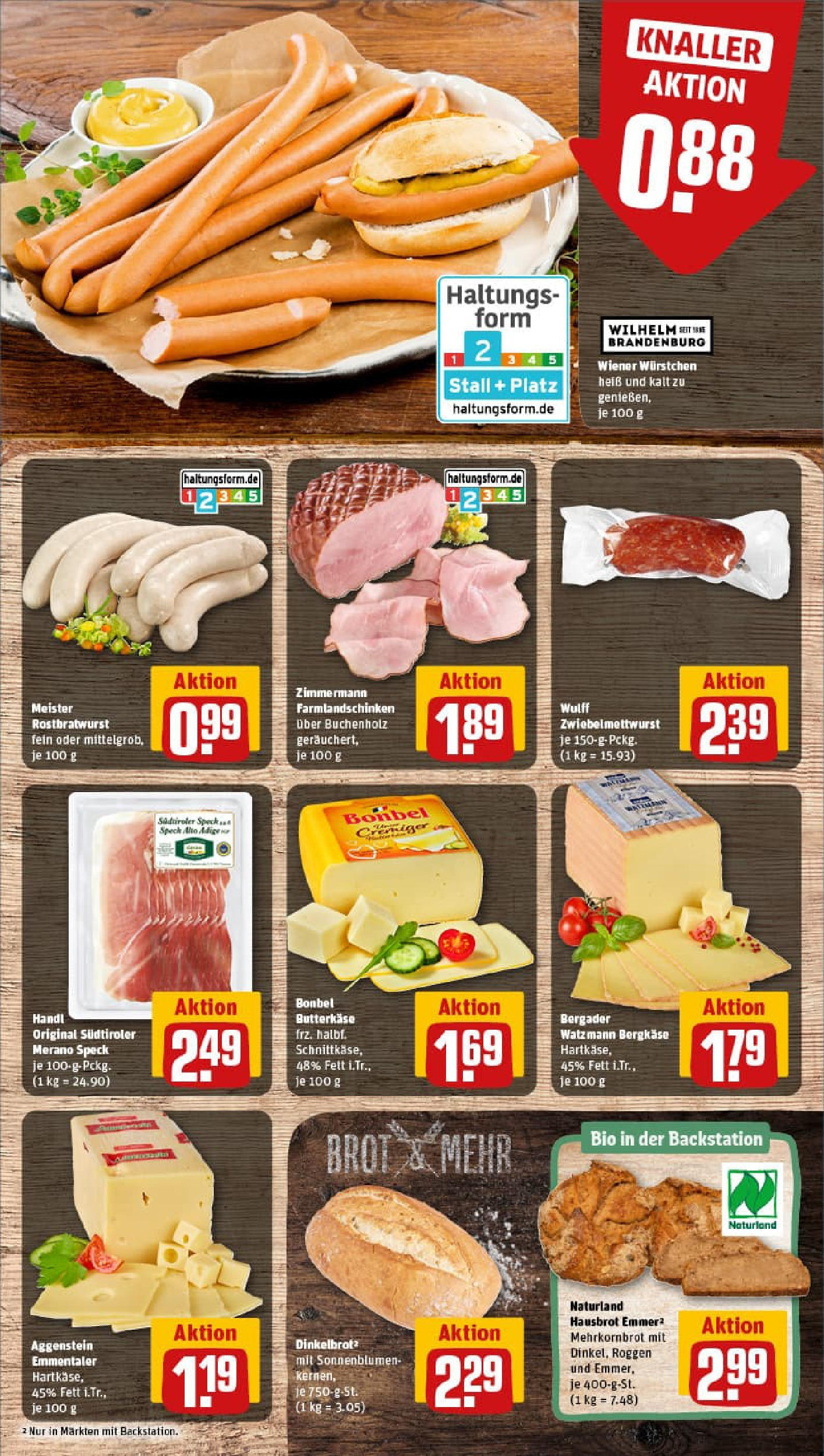 REWE Prospekt ab 17.08.2025 zum Blättern » Angebote | Seite: 9 | Produkte: Wiener wurstchen, Käse, Brot REWE Prospekt ab 17.08.2025 zum Blättern » Angebote | Seite: 9 | Produkte: Wiener wurstchen, Käse, Brot