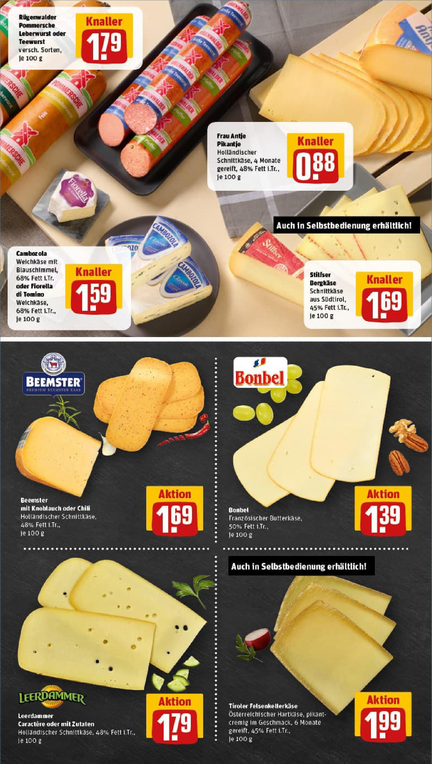 REWE Prospekt ab 17.08.2025 zum Blättern » Angebote | Seite: 9 | Produkte: Leerdammer, Knoblauch, Chili