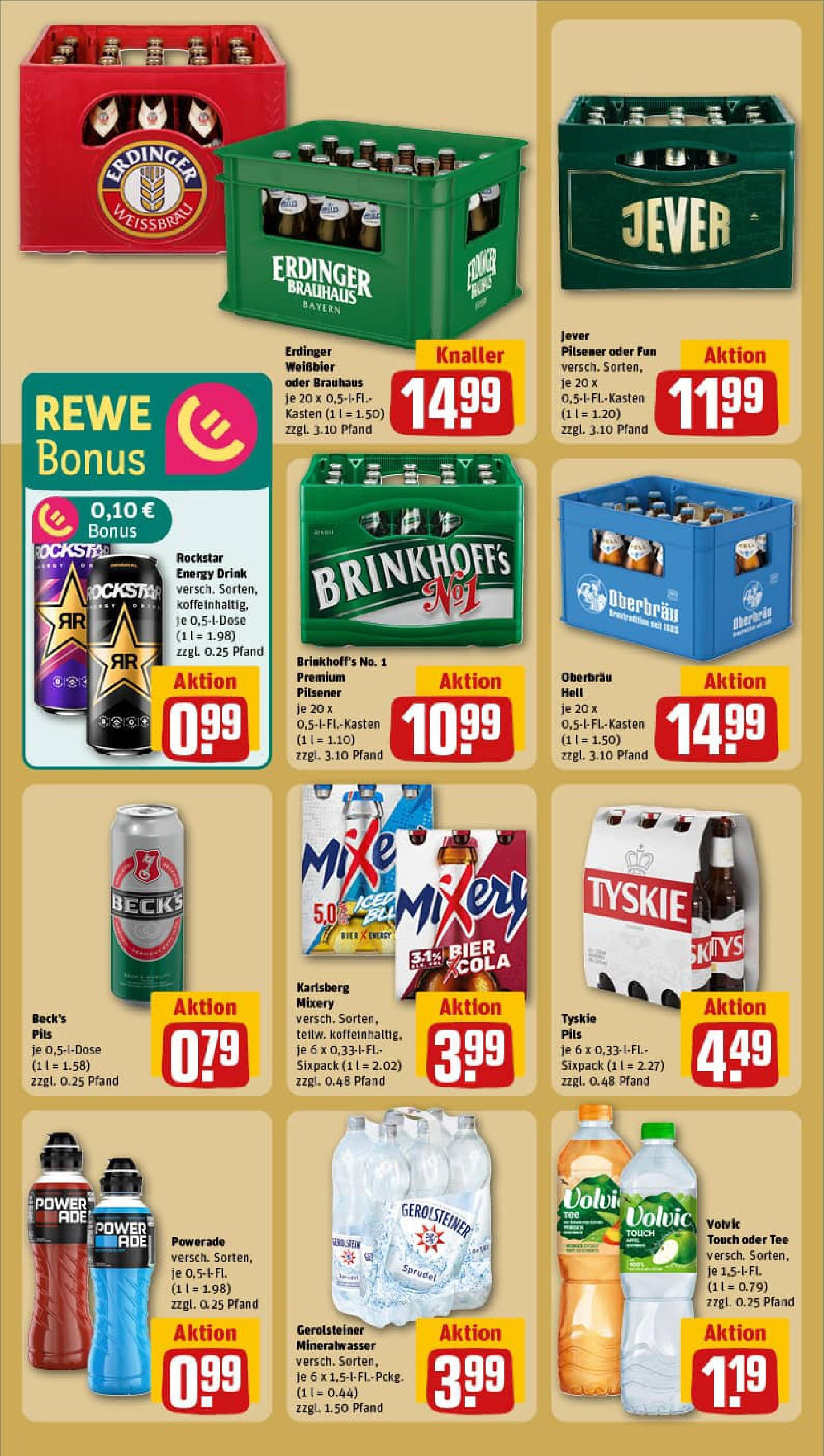 REWE Prospekt ab 17.08.2025 zum Blättern » Angebote | Seite: 18 | Produkte: Rockstar energy, Energy, Mineralwasser, Tee
