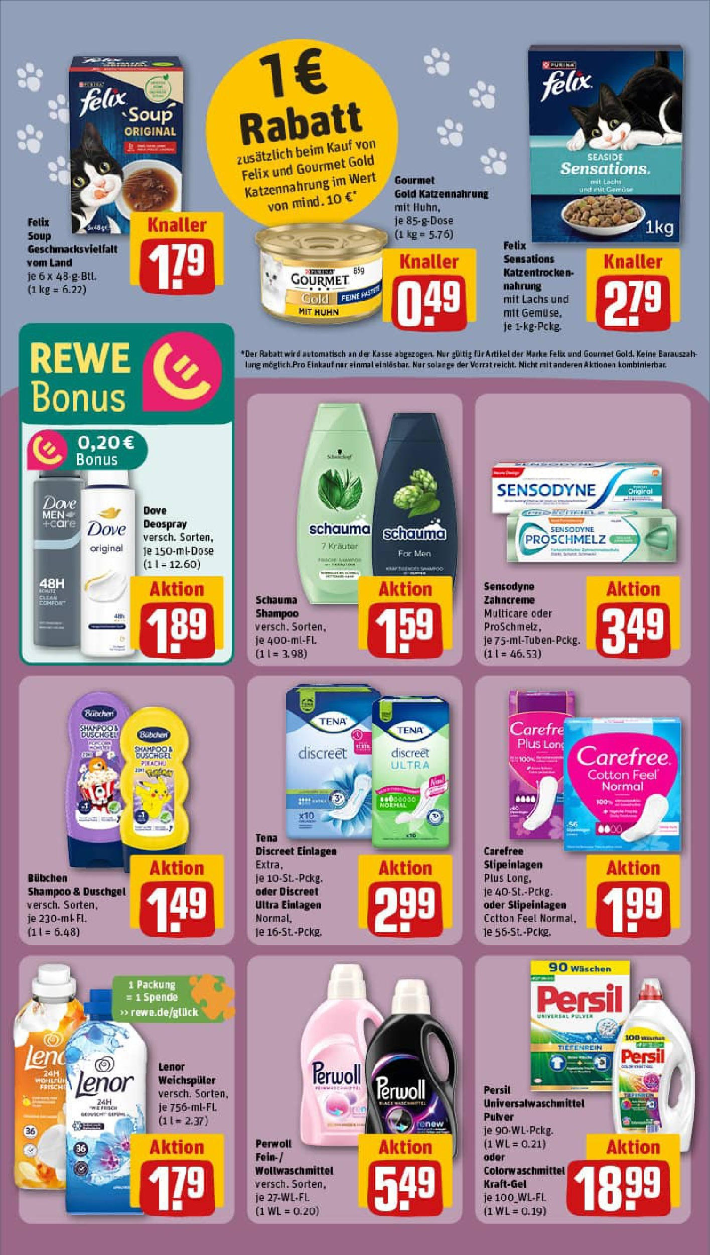 REWE Prospekt ab 17.08.2025 zum Blättern » Angebote | Seite: 26 | Produkte: Schauma shampoo, Deodorant, Lachs, Persil