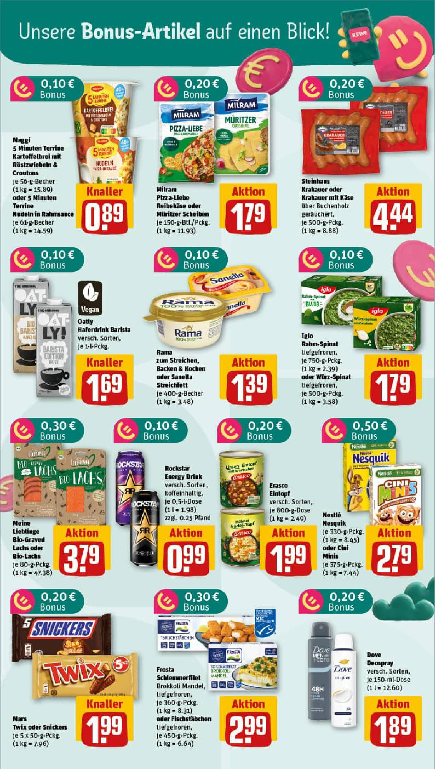 REWE Prospekt ab 17.08.2025 zum Blättern » Angebote | Seite: 29 | Produkte: Iglo, Frosta, Deodorant, Brokkoli