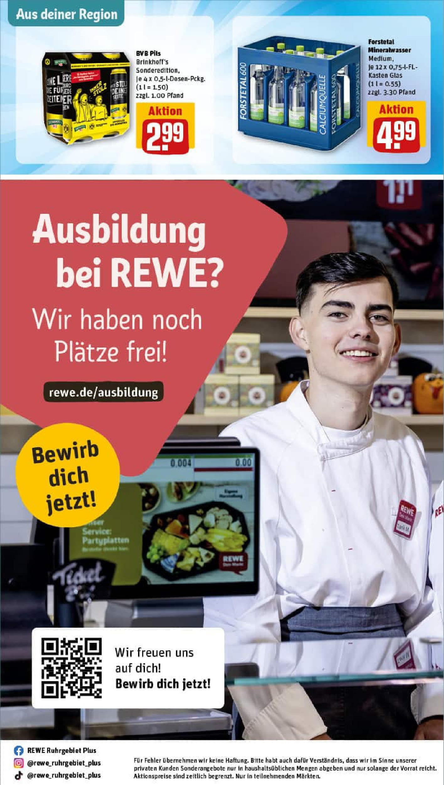 REWE Prospekt ab 17.08.2025 zum Blättern » Angebote | Seite: 30 | Produkte: Pils, Mineralwasser