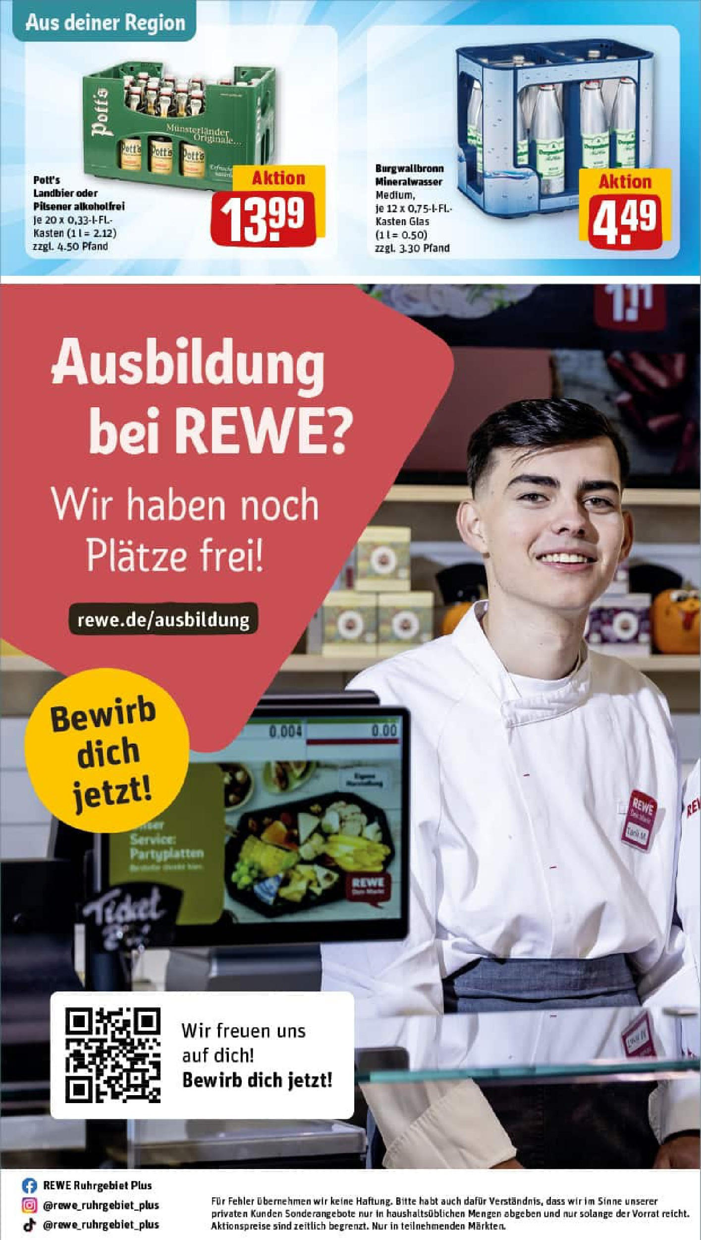 REWE Prospekt ab 17.08.2025 zum Blättern » Angebote | Seite: 31 | Produkte: Mineralwasser