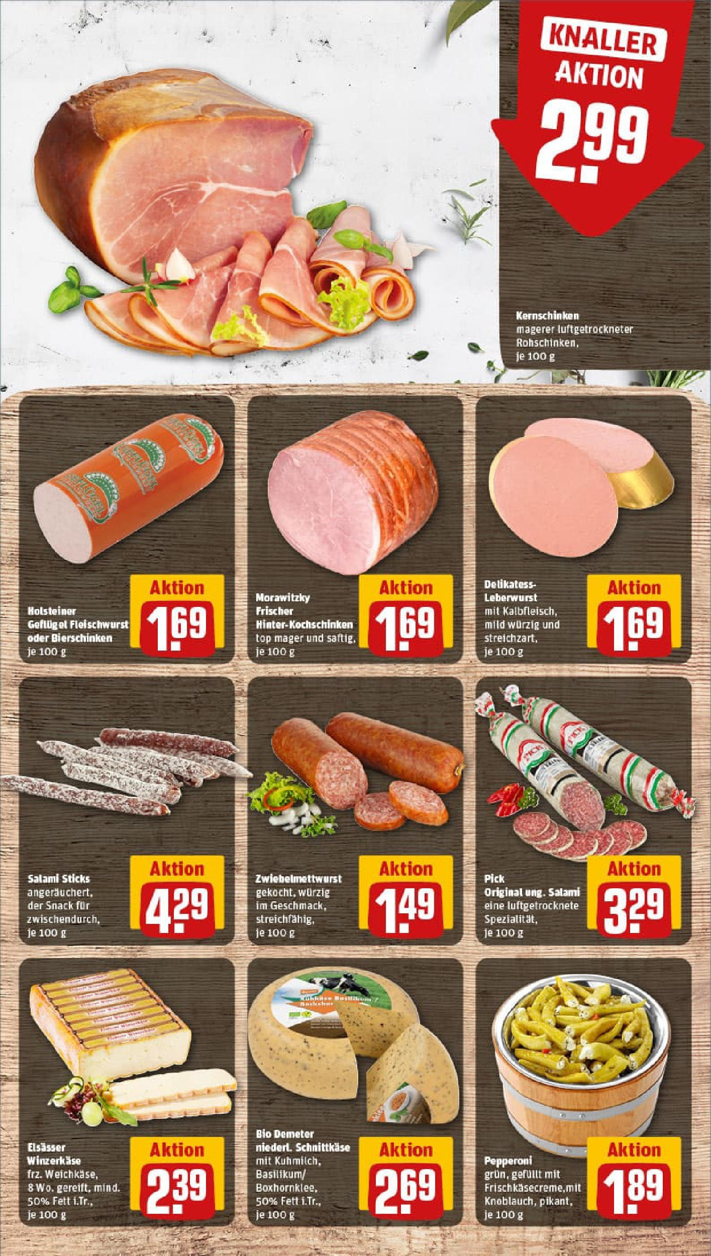 REWE Prospekt ab 17.08.2025 zum Blättern » Angebote | Seite: 9 | Produkte: Top, Salami, Morawitzky