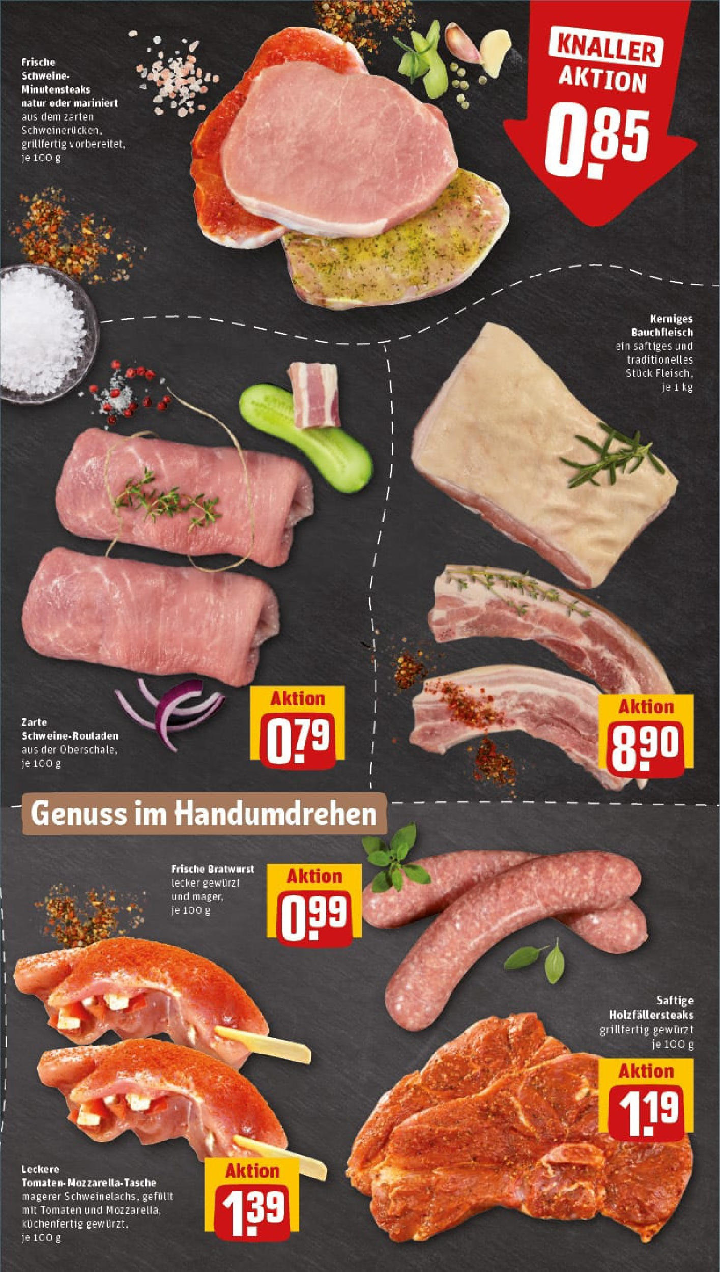 REWE Prospekt ab 17.08.2025 zum Blättern » Angebote | Seite: 7 | Produkte: Tasche, Mozzarella, Bratwurst, Tomaten