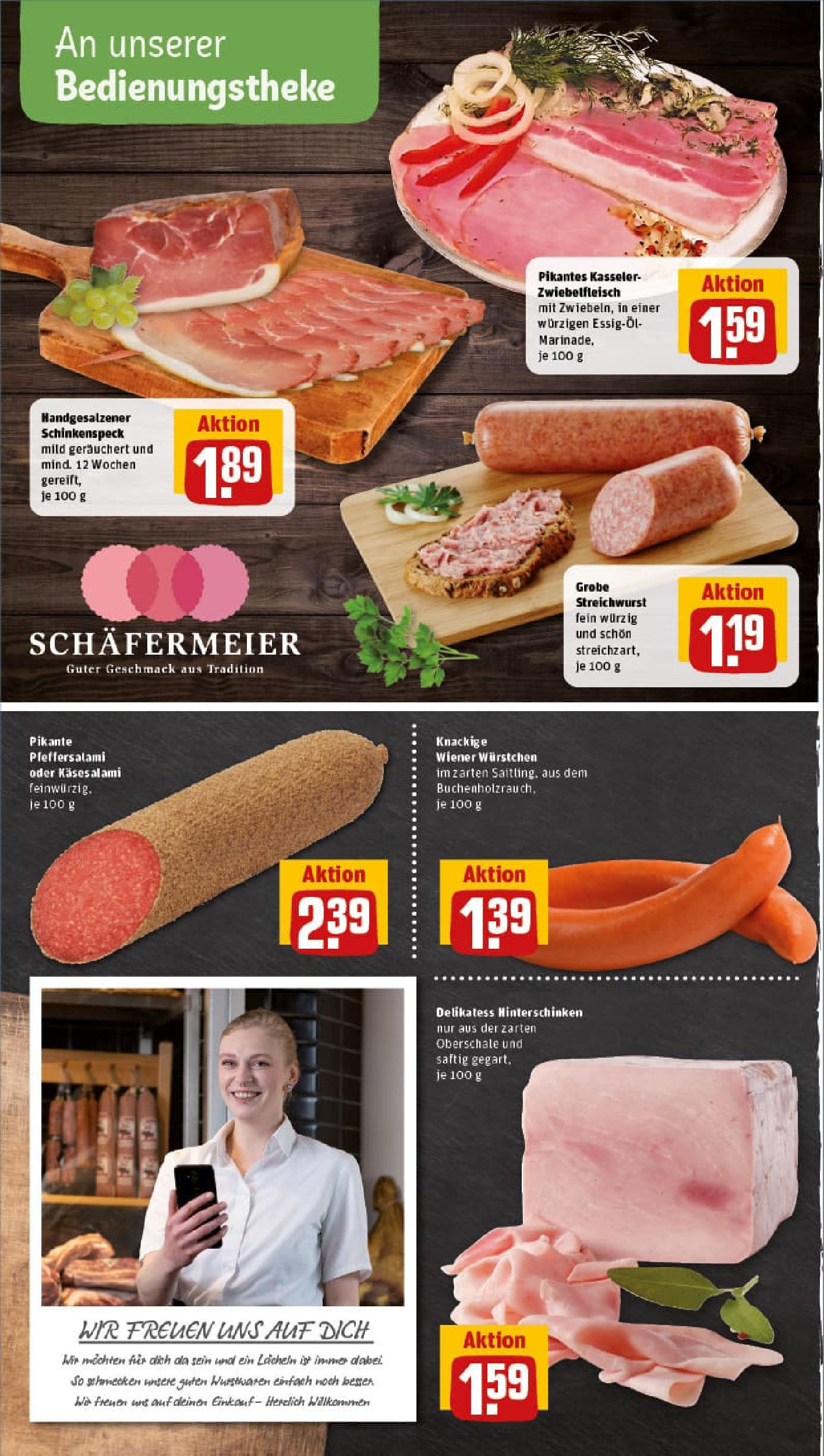 REWE Prospekt ab 17.08.2025 zum Blättern » Angebote | Seite: 8 | Produkte: Wiener wurstchen, Salami