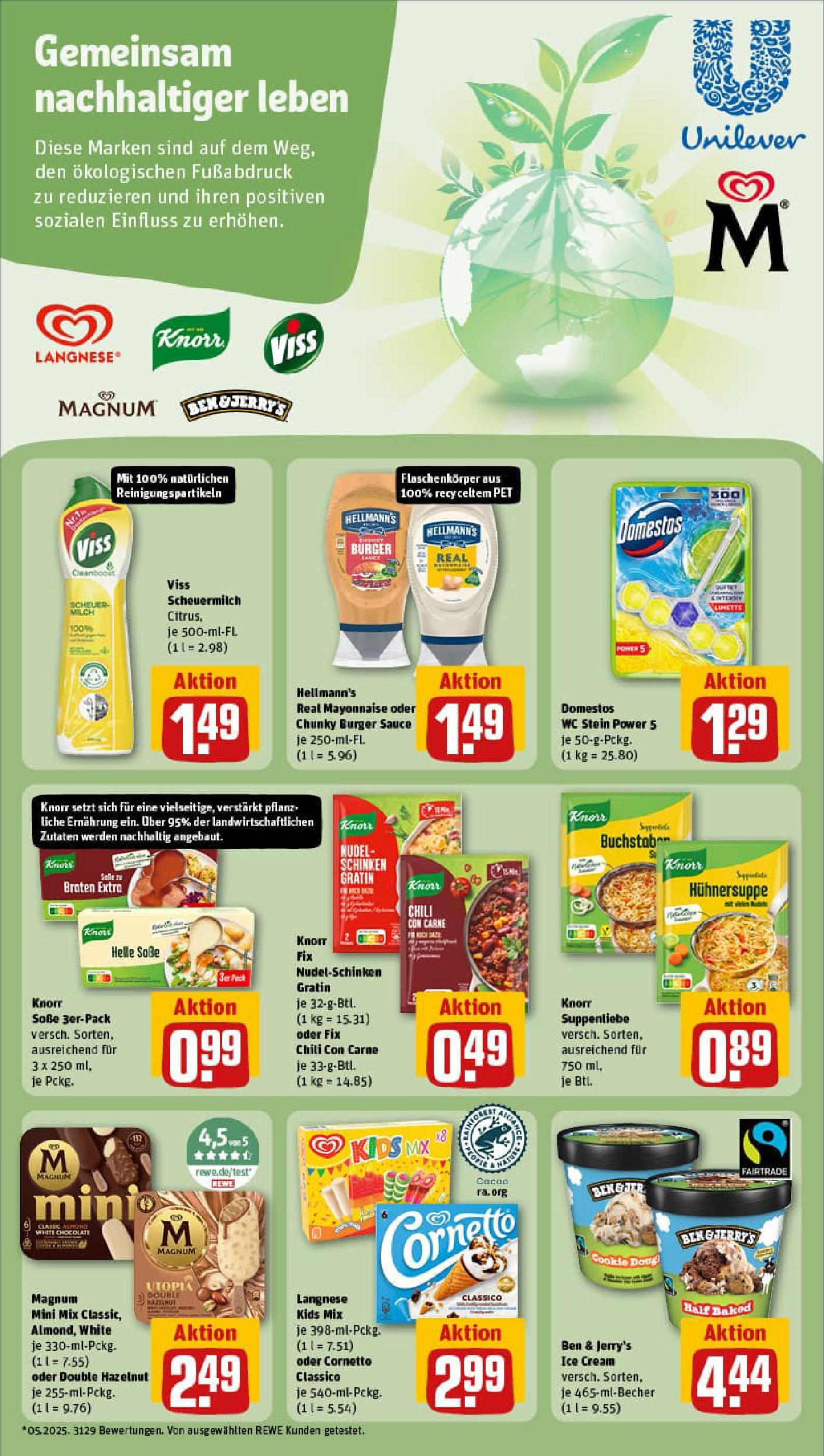 REWE Prospekt ab 17.08.2025 zum Blättern » Angebote | Seite: 15 | Produkte: Burger, Knorr, Soße, Schinken REWE Prospekt ab 17.08.2025 zum Blättern » Angebote | Seite: 15 | Produkte: Burger, Knorr, Soße, Schinken