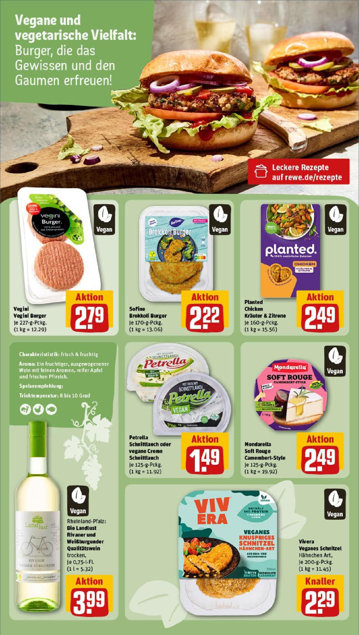 REWE Prospekt ab 17.08.2025 zum Blättern » Angebote | Seite: 13 | Produkte: Creme, Brokkoli, Zitrone, Wein