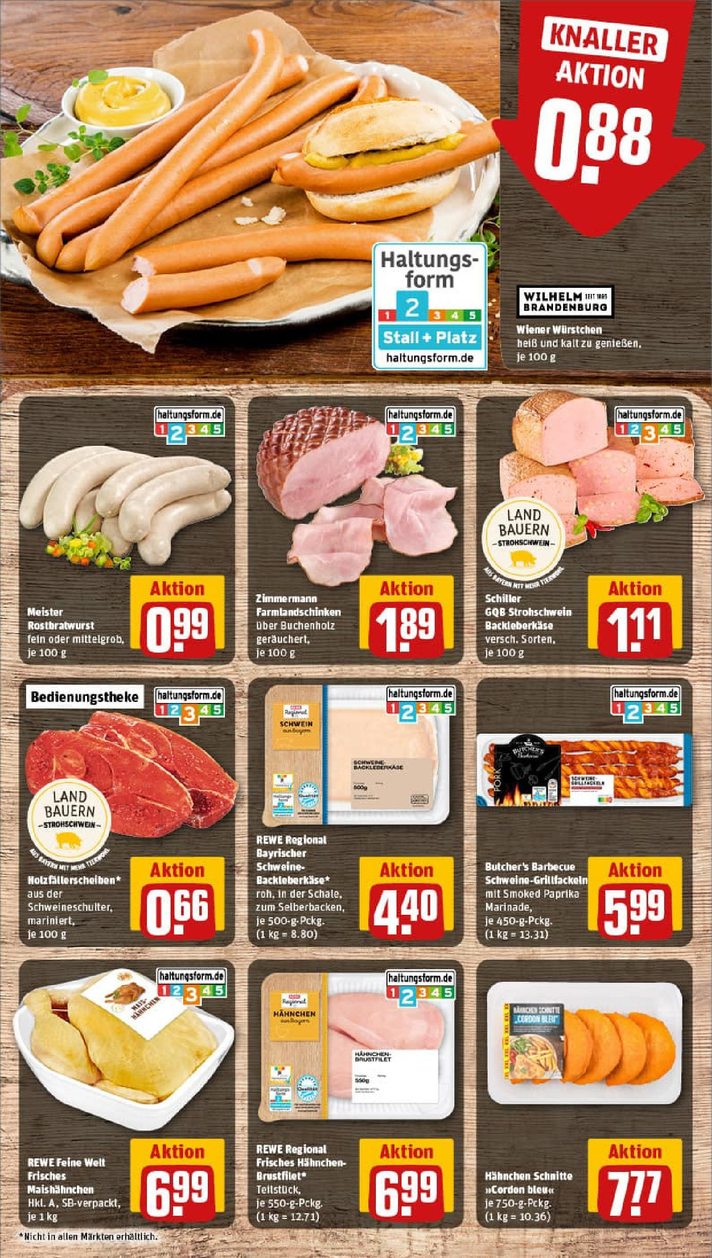 REWE Prospekt ab 17.08.2025 zum Blättern » Angebote | Seite: 8 | Produkte: Hahnchen, Wiener wurstchen, Paprika REWE Prospekt ab 17.08.2025 zum Blättern » Angebote | Seite: 8 | Produkte: Hahnchen, Wiener wurstchen, Paprika