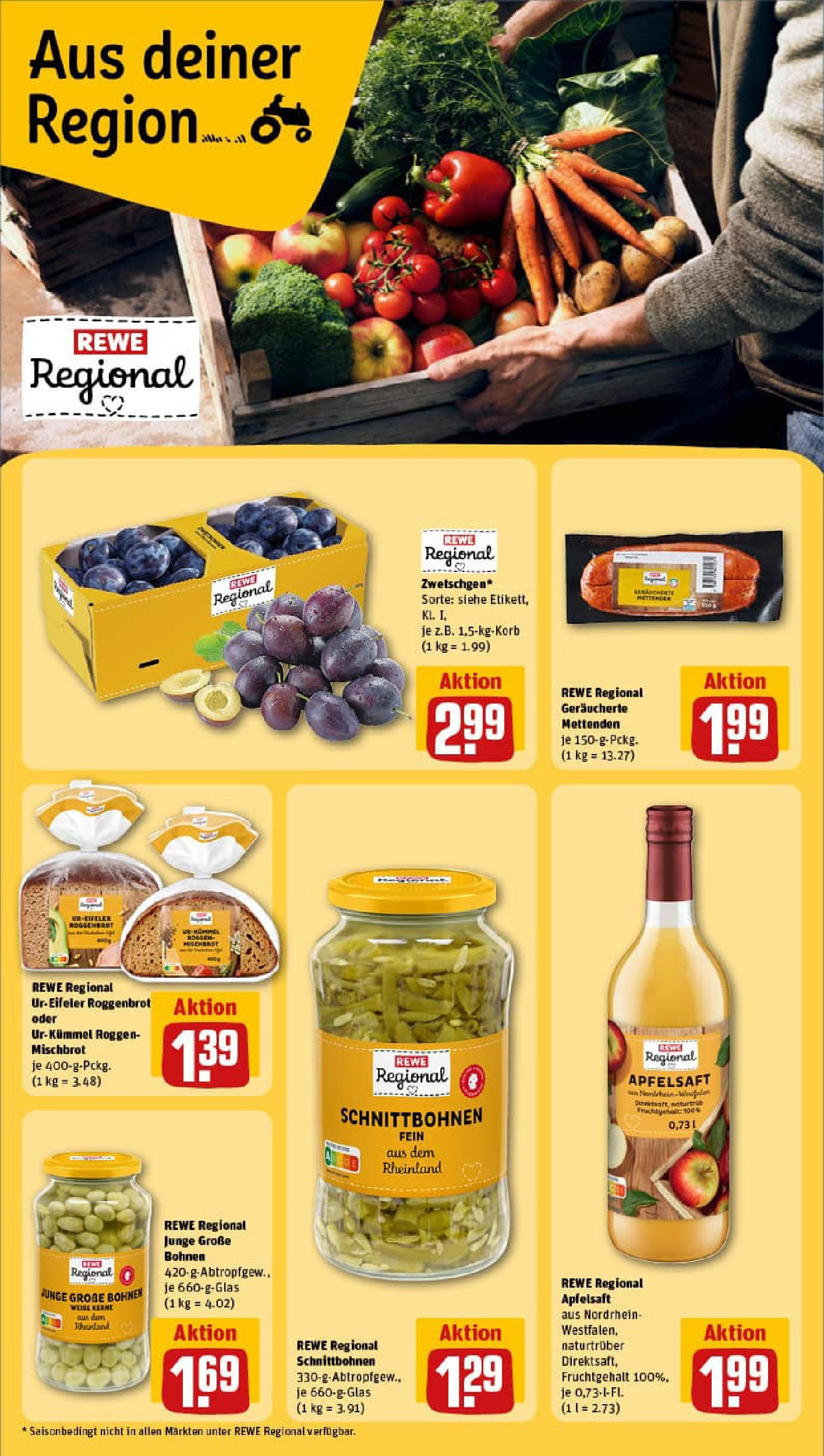 REWE Prospekt ab 17.08.2025 zum Blättern » Angebote | Seite: 17 | Produkte: Apfelsaft, Apple