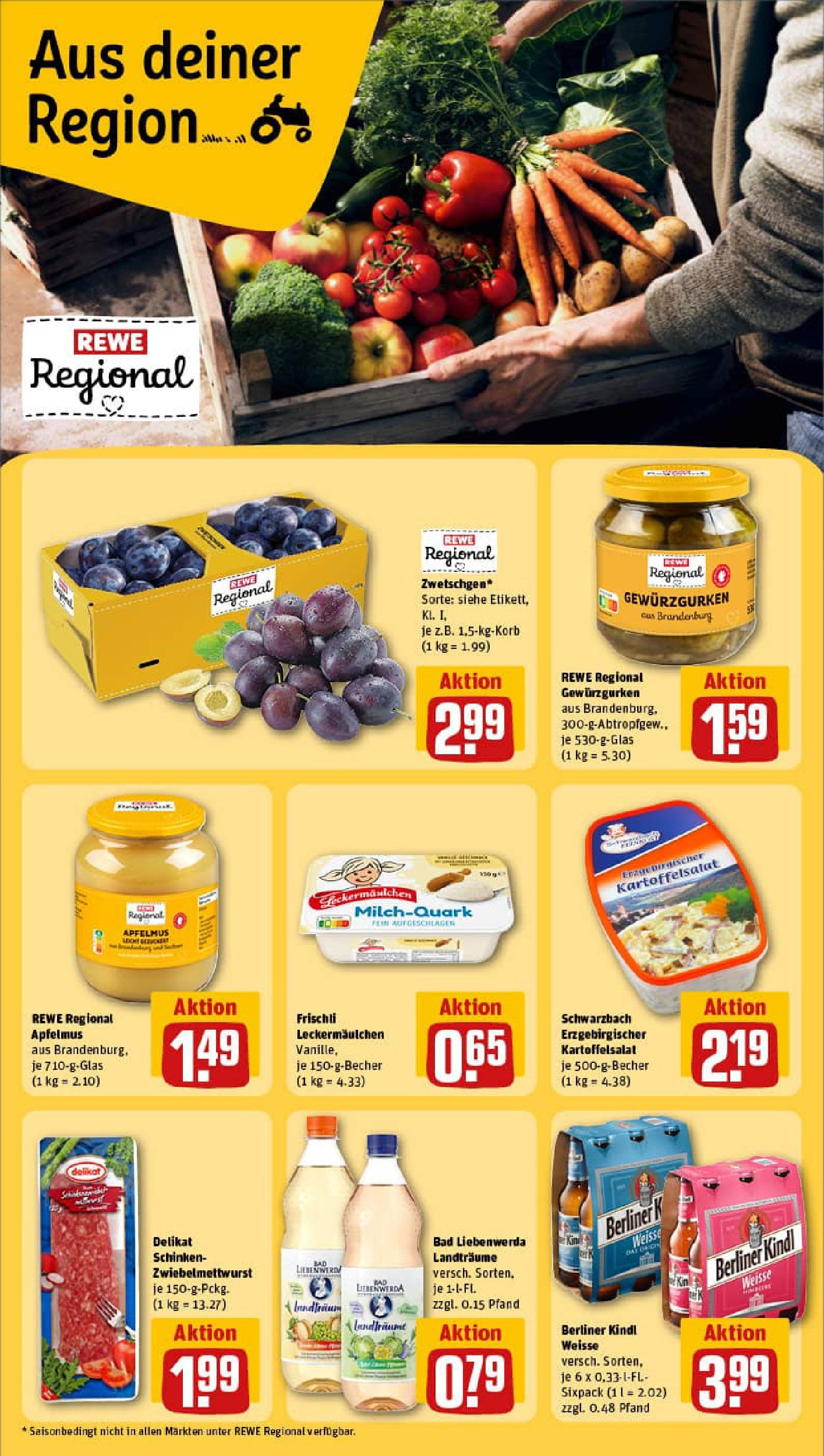 REWE Prospekt ab 17.08.2025 zum Blättern » Angebote | Seite: 13 | Produkte: Berliner, Bad, Apple, Schinken REWE Prospekt ab 17.08.2025 zum Blättern » Angebote | Seite: 13 | Produkte: Berliner, Bad, Apple, Schinken