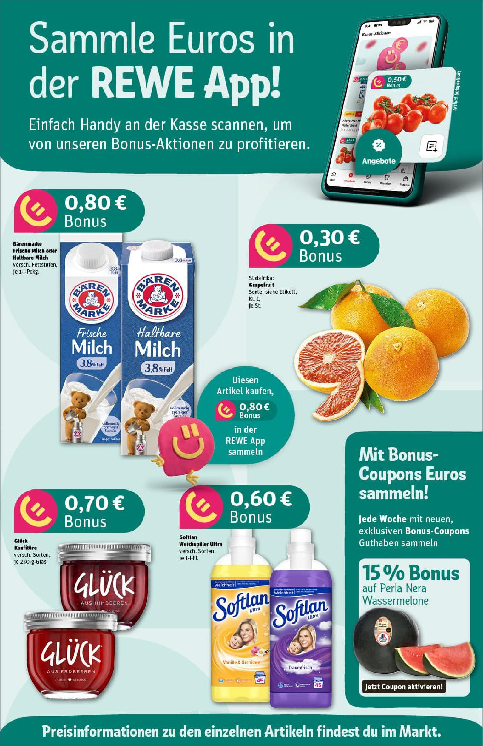 REWE Prospekt ab 17.08.2025 zum Blättern » Angebote | Seite: 2 | Produkte: Himbeeren, Milch, Orchidee, Haltbare milch