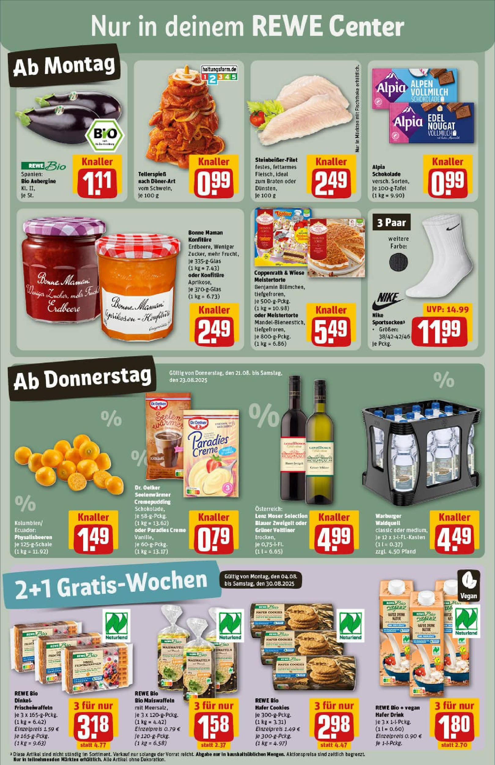 REWE Prospekt ab 17.08.2025 zum Blättern » Angebote | Seite: 3 | Produkte: Schokolade, Pudding, Creme, Aubergine REWE Prospekt ab 17.08.2025 zum Blättern » Angebote | Seite: 3 | Produkte: Schokolade, Pudding, Creme, Aubergine