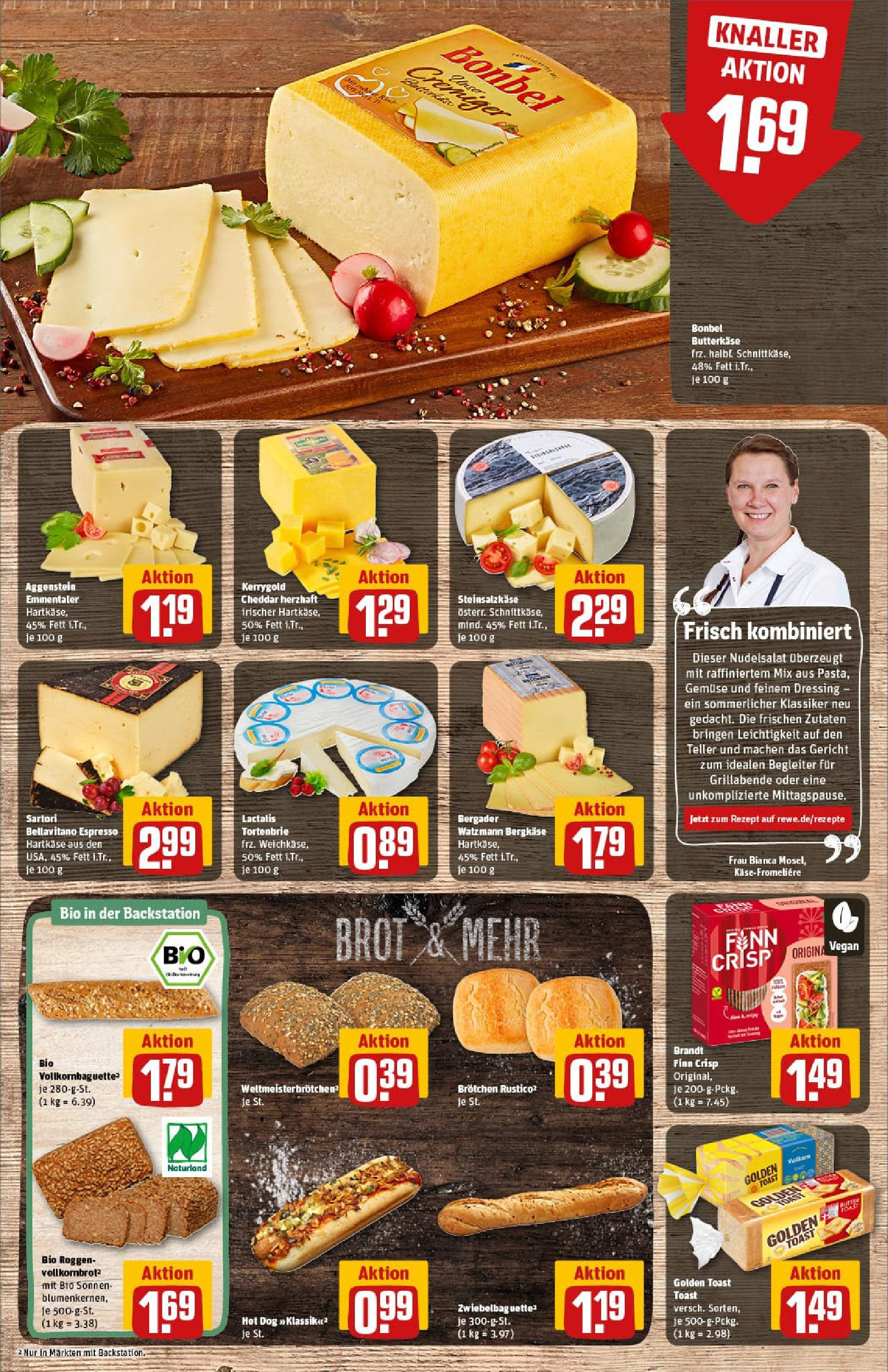 REWE Prospekt ab 17.08.2025 zum Blättern » Angebote | Seite: 11 | Produkte: Toast, Dressing, Baguette, Gemüse