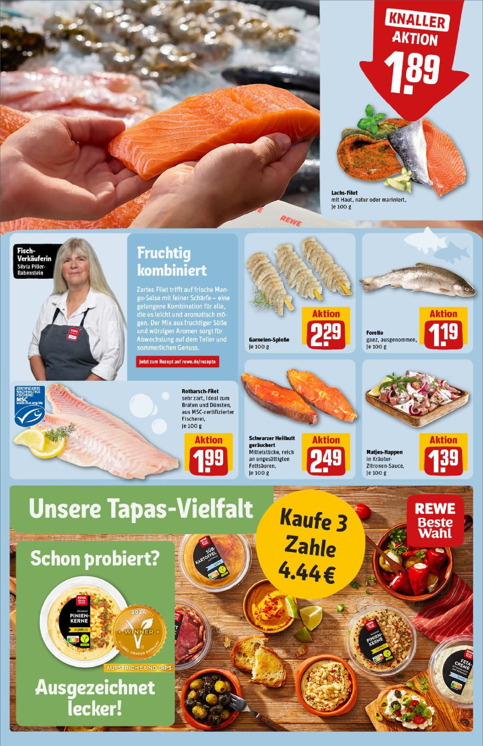 REWE Prospekt ab 17.08.2025 zum Blättern » Angebote | Seite: 12 | Produkte: Creme, Fisch, Lachs, Zitronen