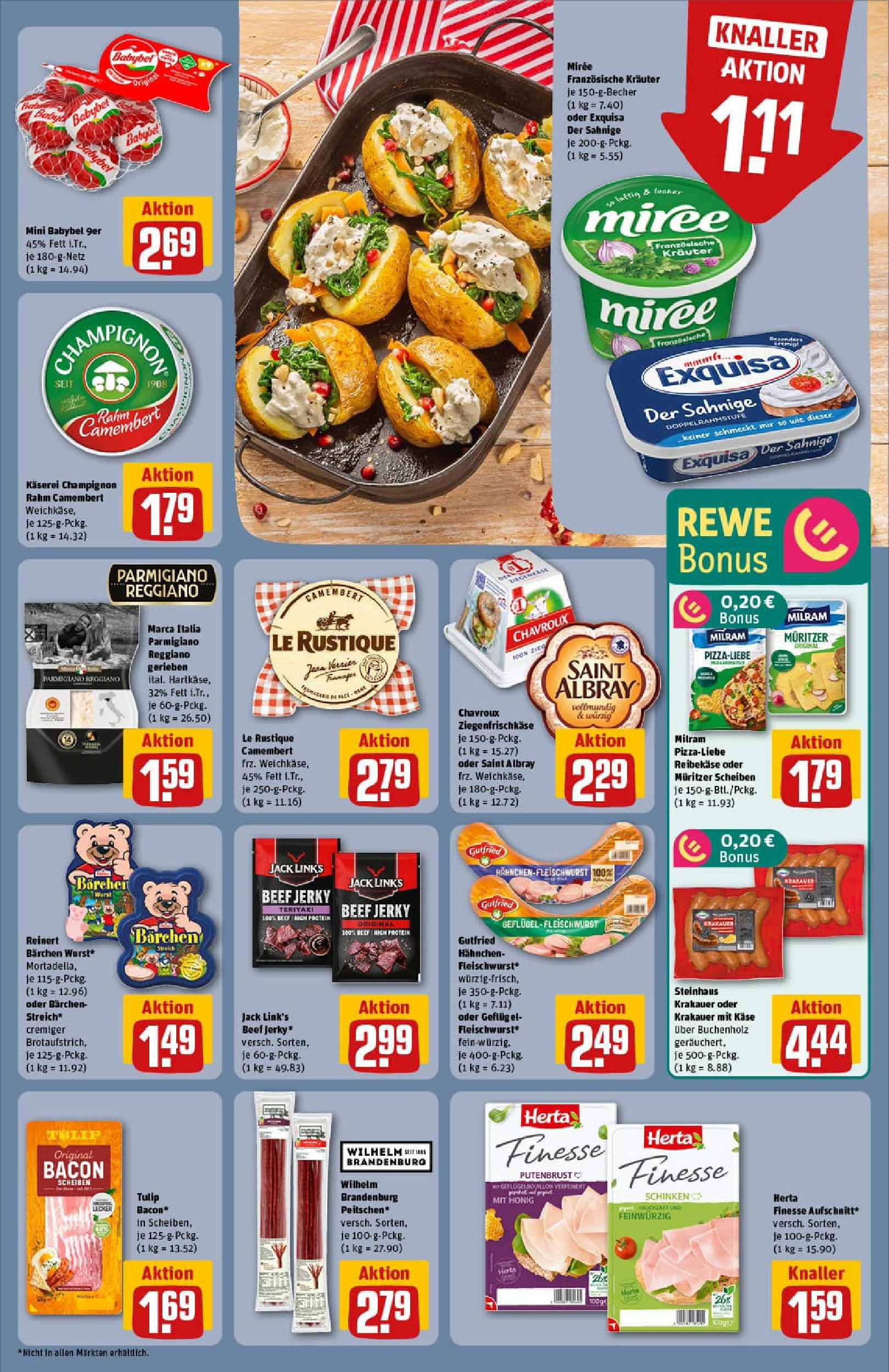 REWE Prospekt ab 17.08.2025 zum Blättern » Angebote | Seite: 13 | Produkte: Käse, Exquisa, Wurst, Schinken