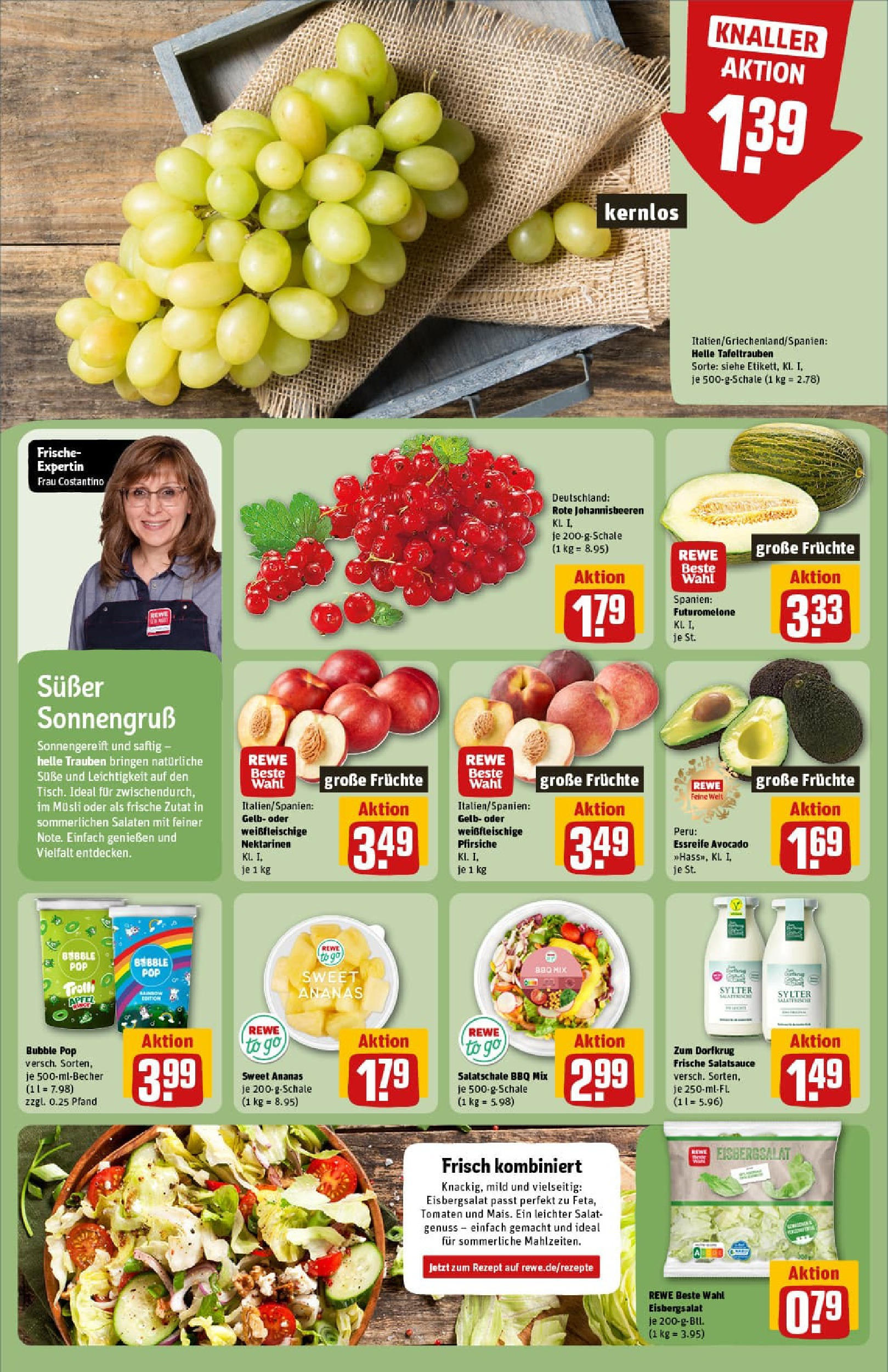 REWE Prospekt ab 17.08.2025 zum Blättern » Angebote | Seite: 6 | Produkte: Musli, Dressing, Ananas, Tomaten REWE Prospekt ab 17.08.2025 zum Blättern » Angebote | Seite: 6 | Produkte: Musli, Dressing, Ananas, Tomaten