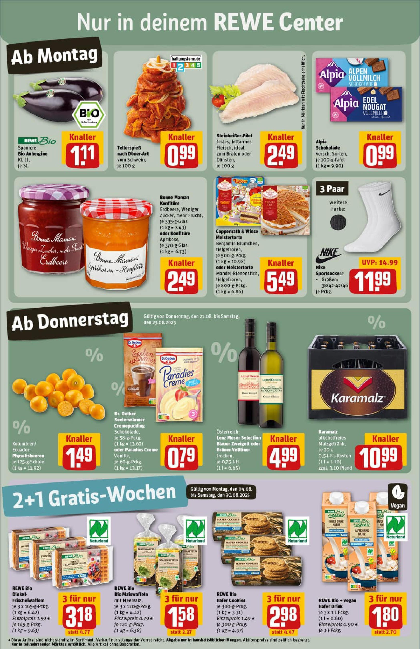 REWE Prospekt ab 17.08.2025 zum Blättern » Angebote | Seite: 3 | Produkte: Schokolade, Pudding, Creme, Bonne maman REWE Prospekt ab 17.08.2025 zum Blättern » Angebote | Seite: 3 | Produkte: Schokolade, Pudding, Creme, Bonne maman