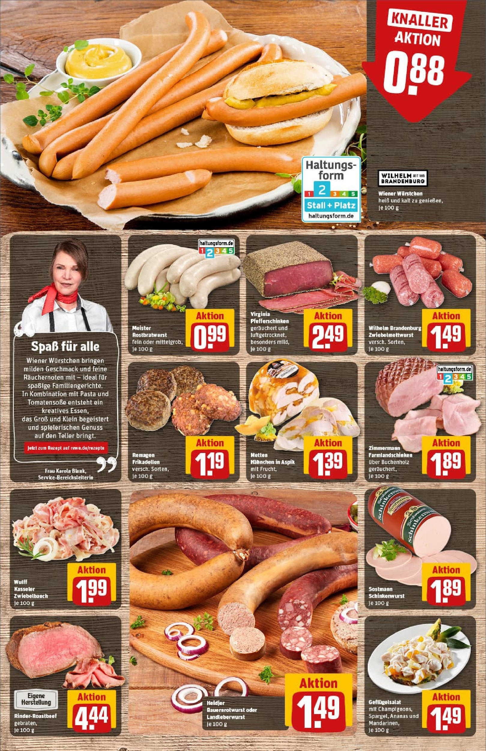 REWE Prospekt ab 17.08.2025 zum Blättern » Angebote | Seite: 10 | Produkte: Hahnchen, Wiener wurstchen, Pasta, Schinken REWE Prospekt ab 17.08.2025 zum Blättern » Angebote | Seite: 10 | Produkte: Hahnchen, Wiener wurstchen, Pasta, Schinken