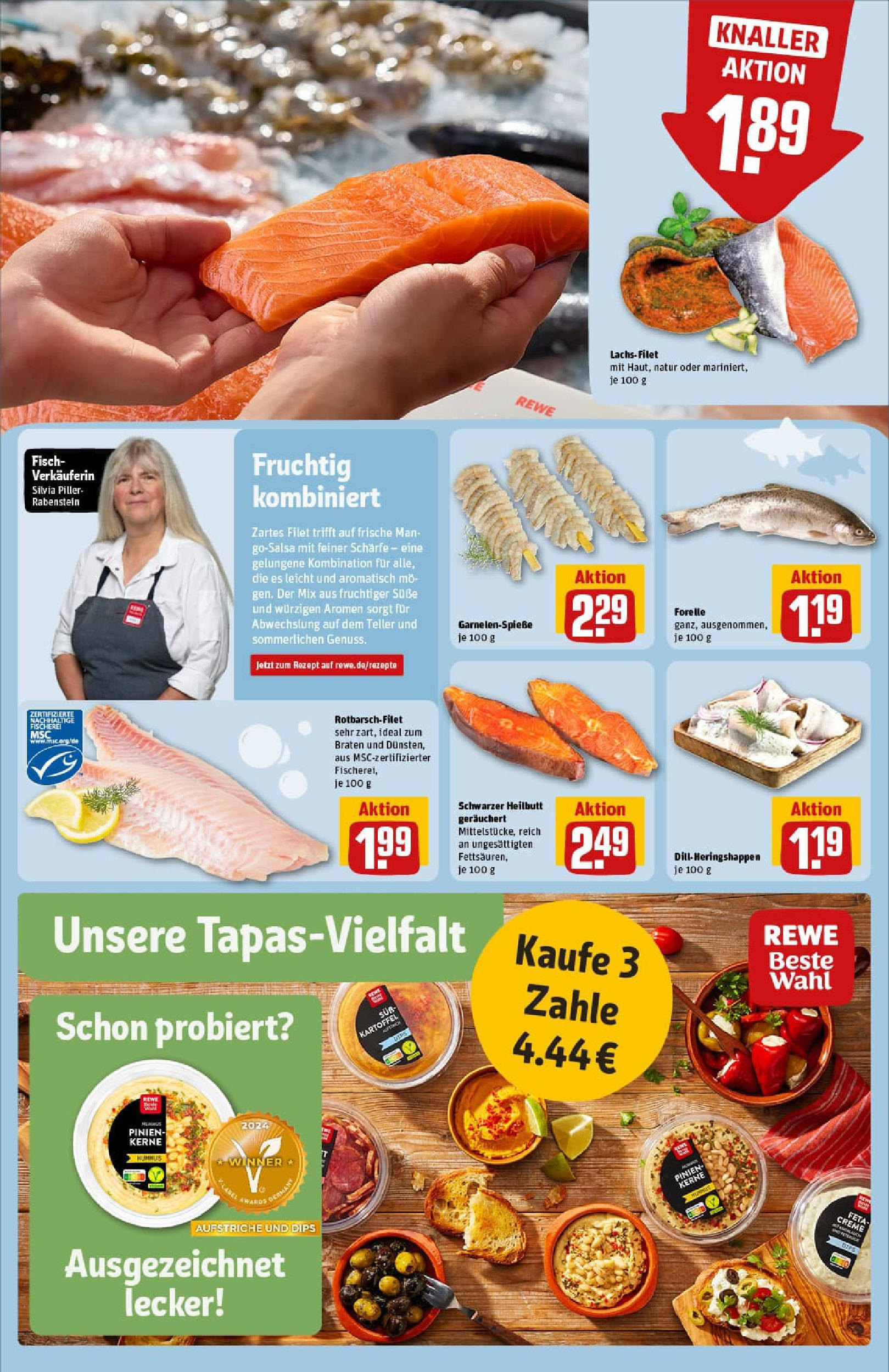 REWE Prospekt ab 17.08.2025 zum Blättern » Angebote | Seite: 16 | Produkte: Creme, Fisch, Lachs, Dill