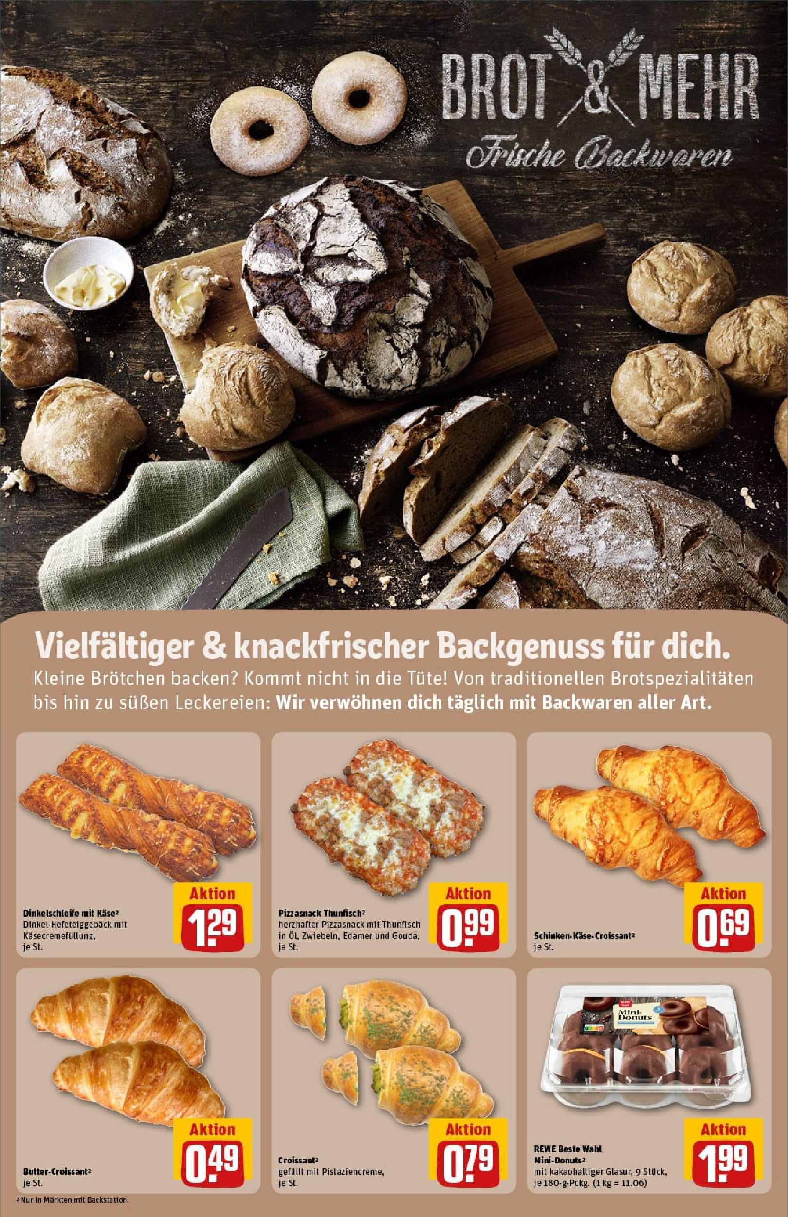REWE Prospekt ab 17.08.2025 zum Blättern » Angebote | Seite: 13 | Produkte: Thunfisch, Edamer, Donuts, Brot
