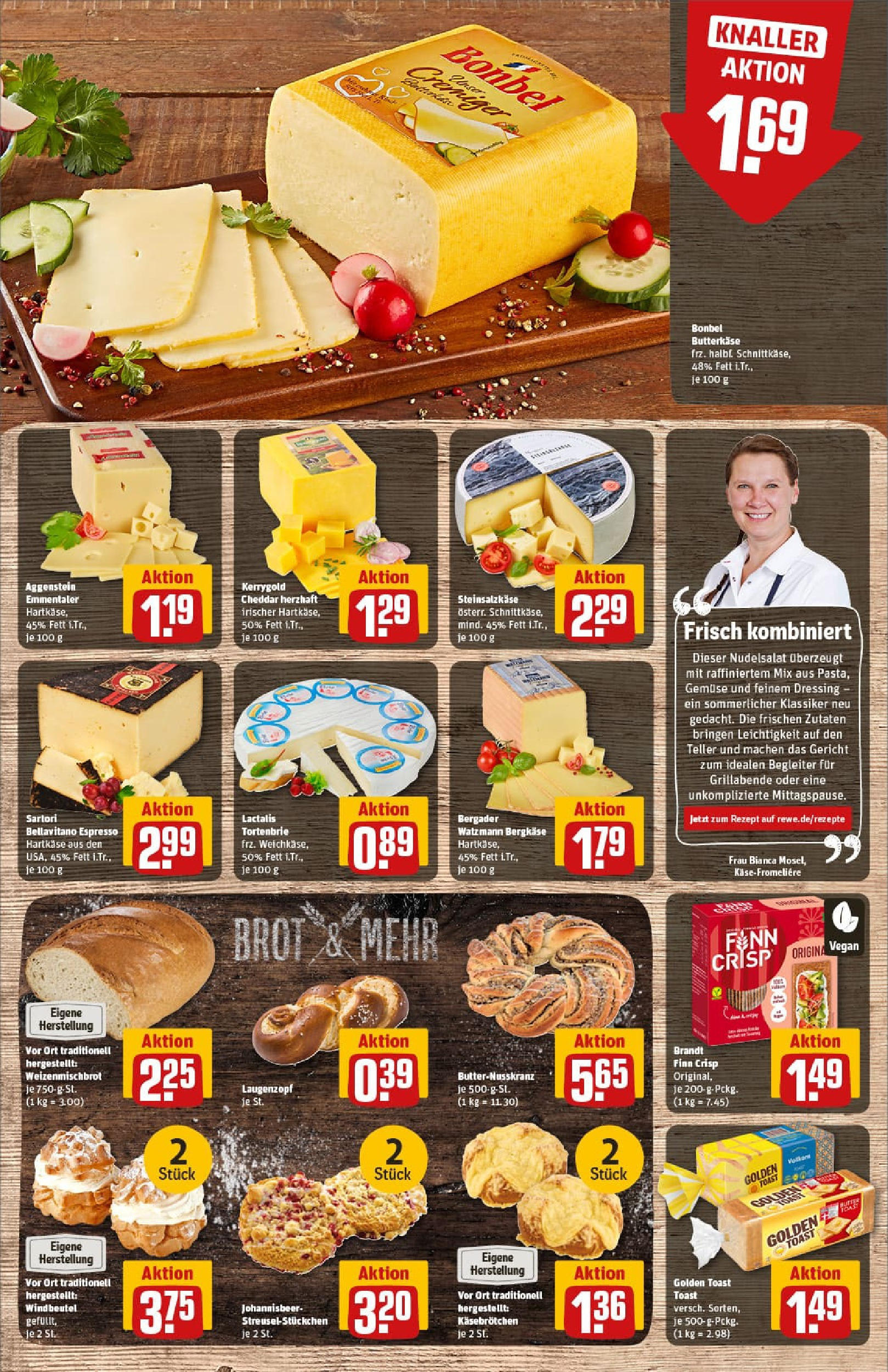 REWE Prospekt ab 17.08.2025 zum Blättern » Angebote | Seite: 11 | Produkte: Toast, Dressing, Gemüse, Brot