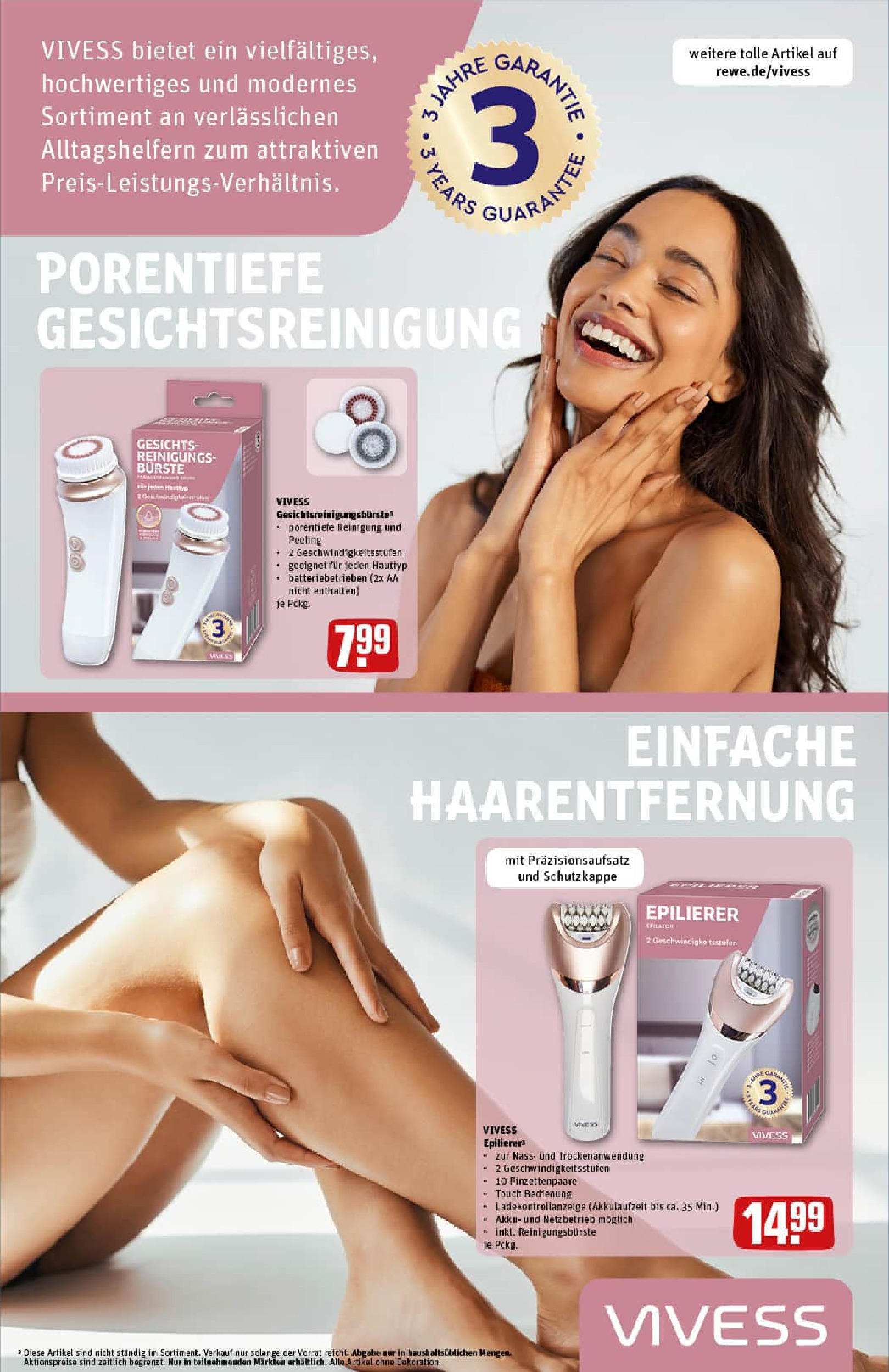 REWE Prospekt ab 17.08.2025 zum Blättern » Angebote | Seite: 15 | Produkte: Epilierer, Bürste, Peeling