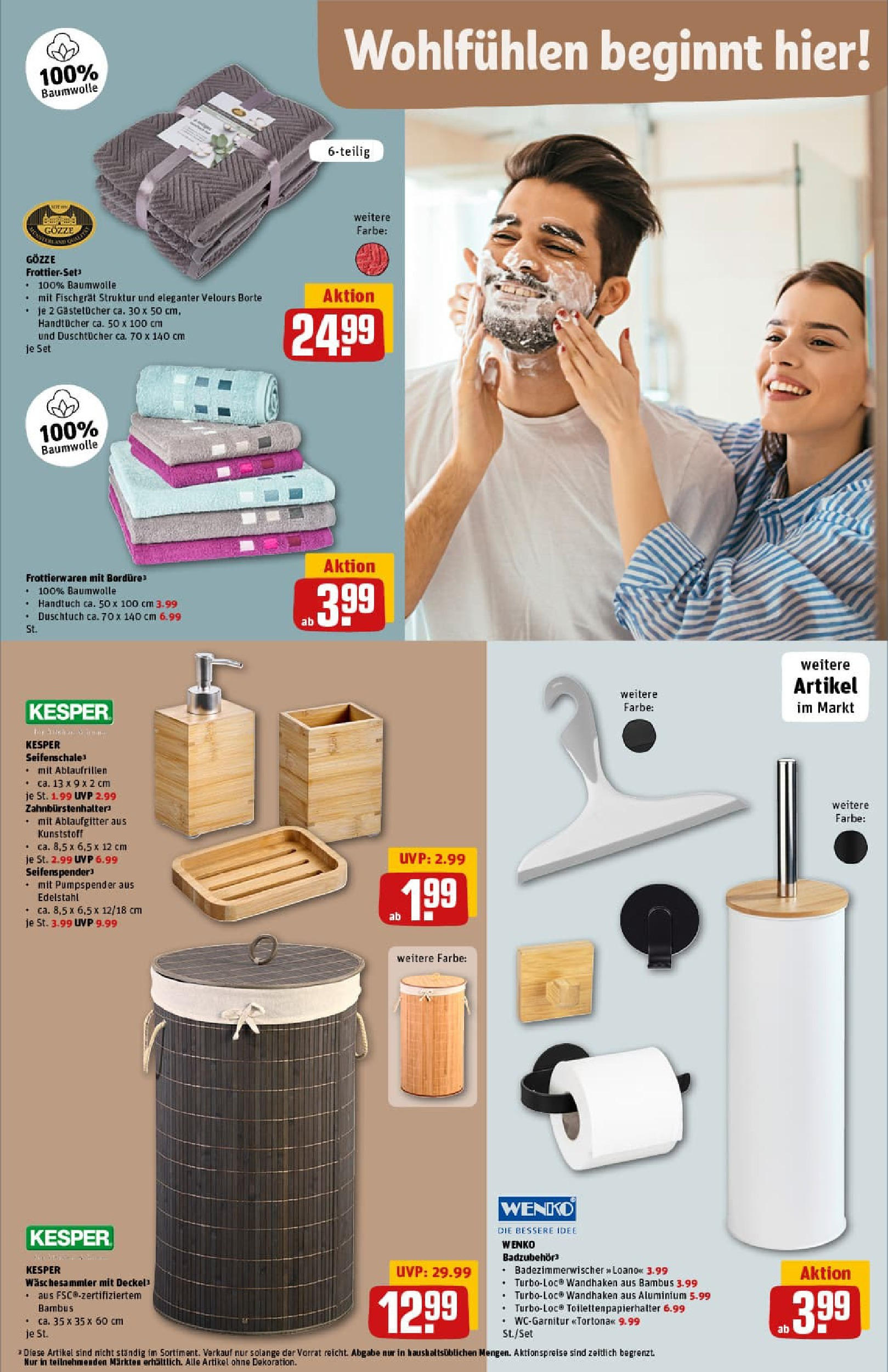 REWE Prospekt ab 17.08.2025 zum Blättern » Angebote | Seite: 33 | Produkte: Seifenspender, Toilettenpapierhalter REWE Prospekt ab 17.08.2025 zum Blättern » Angebote | Seite: 33 | Produkte: Seifenspender, Toilettenpapierhalter