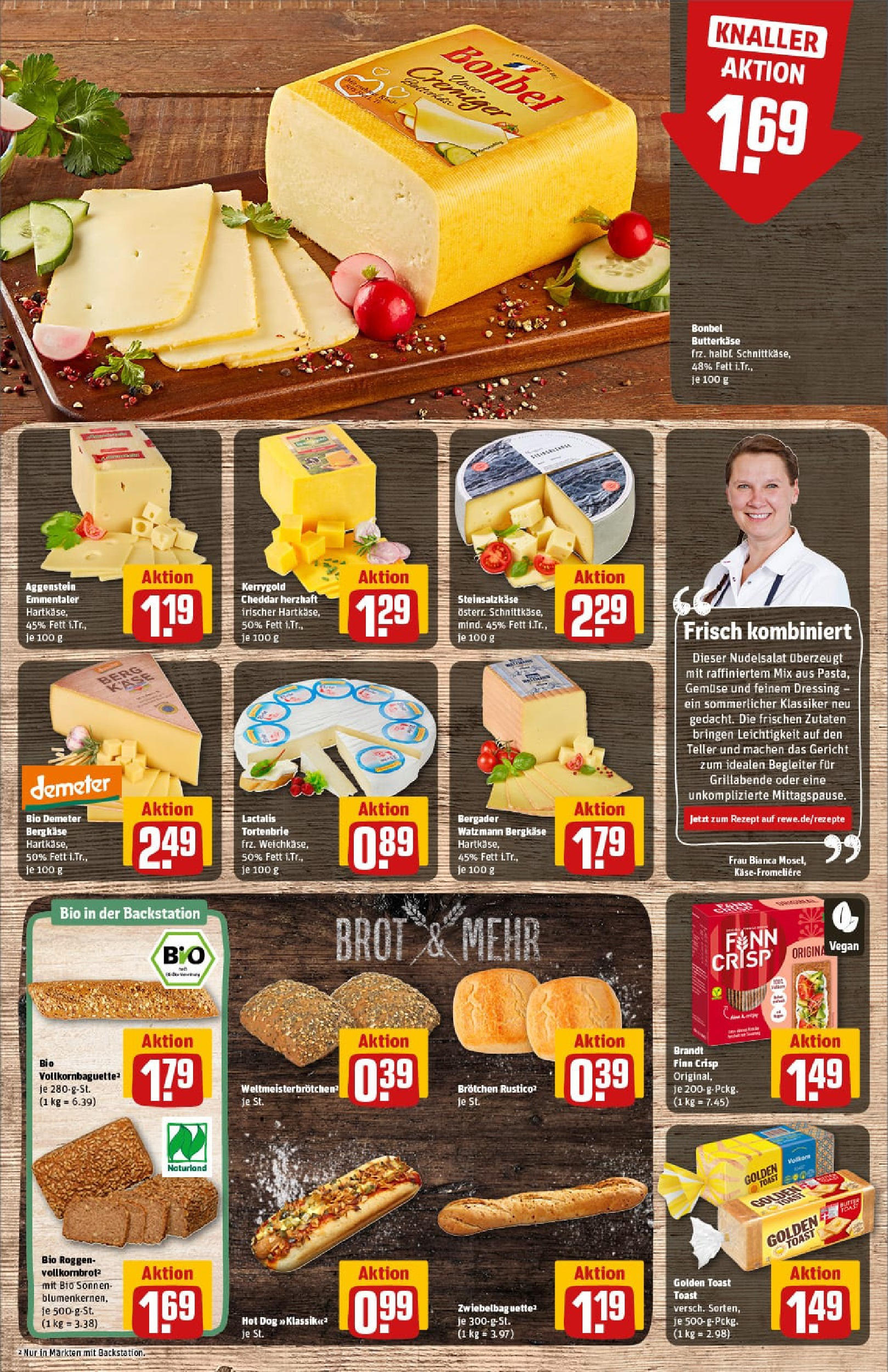 REWE Prospekt ab 17.08.2025 zum Blättern » Angebote | Seite: 13 | Produkte: Toast, Baguette, Gemüse, Brot