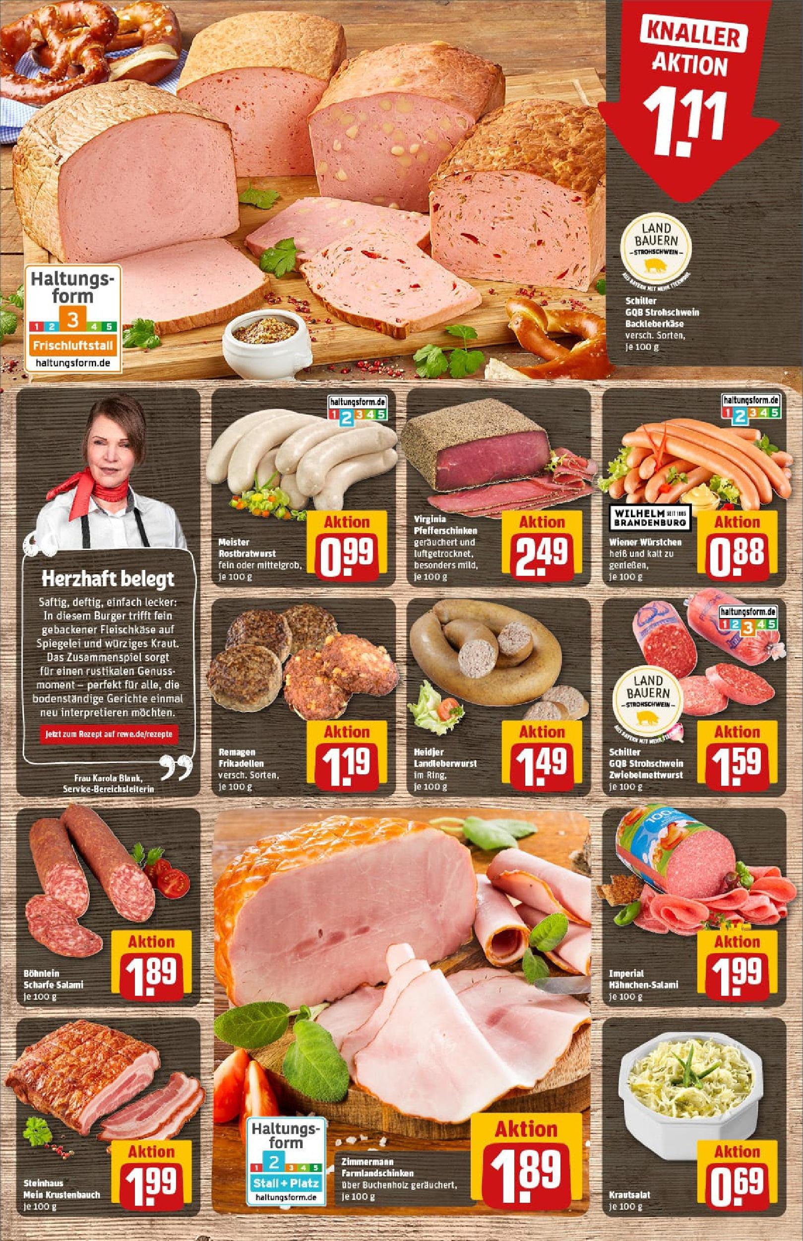 REWE Prospekt ab 17.08.2025 zum Blättern » Angebote | Seite: 12 | Produkte: Wiener wurstchen, Burger, Salami REWE Prospekt ab 17.08.2025 zum Blättern » Angebote | Seite: 12 | Produkte: Wiener wurstchen, Burger, Salami
