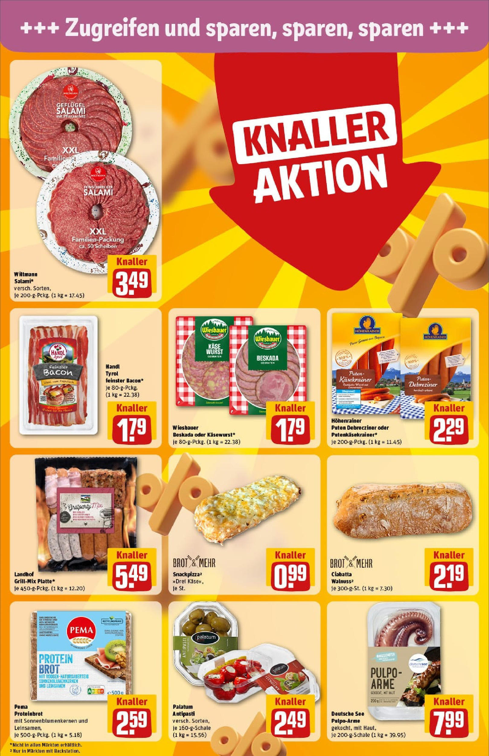 REWE Prospekt ab 17.08.2025 zum Blättern » Angebote | Seite: 18 | Produkte: Käse, Käsekrainer, Brot, Pizza REWE Prospekt ab 17.08.2025 zum Blättern » Angebote | Seite: 18 | Produkte: Käse, Käsekrainer, Brot, Pizza