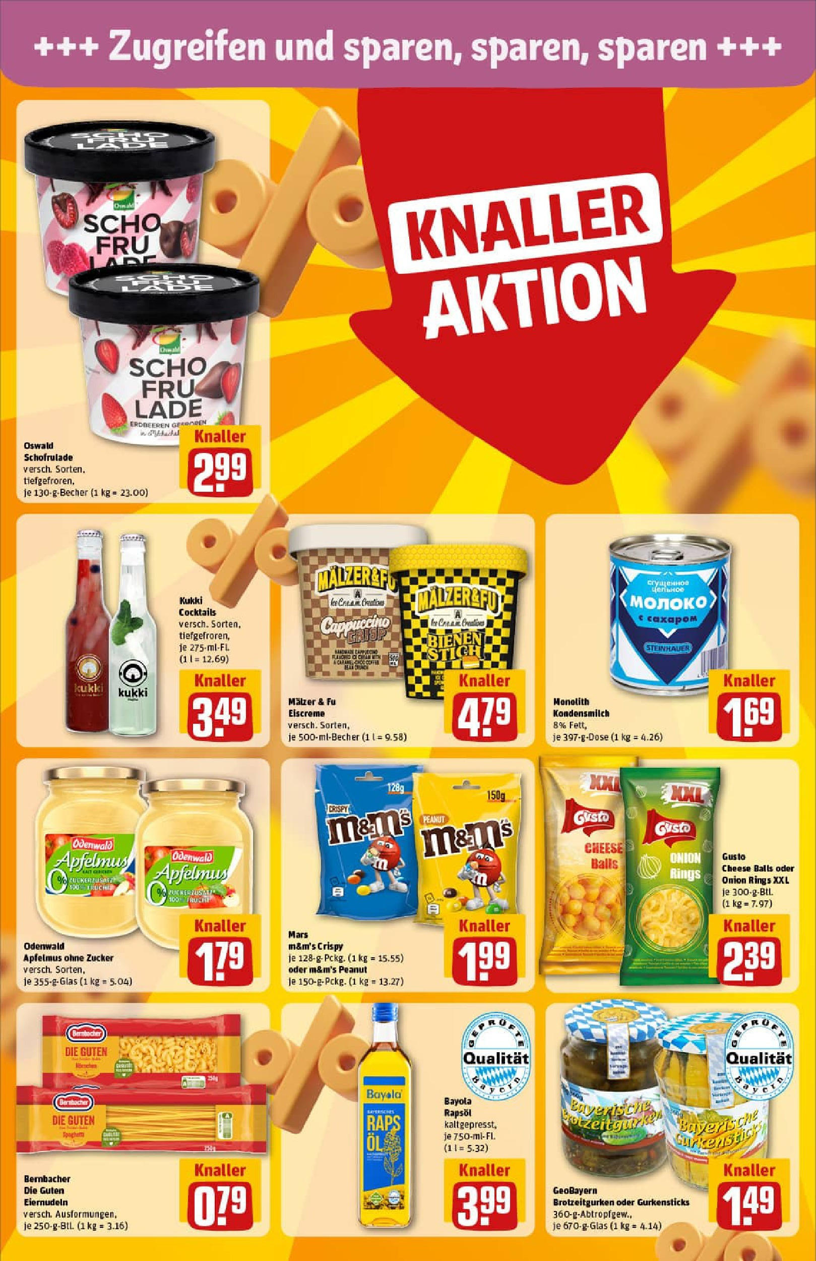 REWE Prospekt ab 17.08.2025 zum Blättern » Angebote | Seite: 20 | Produkte: Rapsöl, Eiscreme, Zucker, Erdbeeren REWE Prospekt ab 17.08.2025 zum Blättern » Angebote | Seite: 20 | Produkte: Rapsöl, Eiscreme, Zucker, Erdbeeren