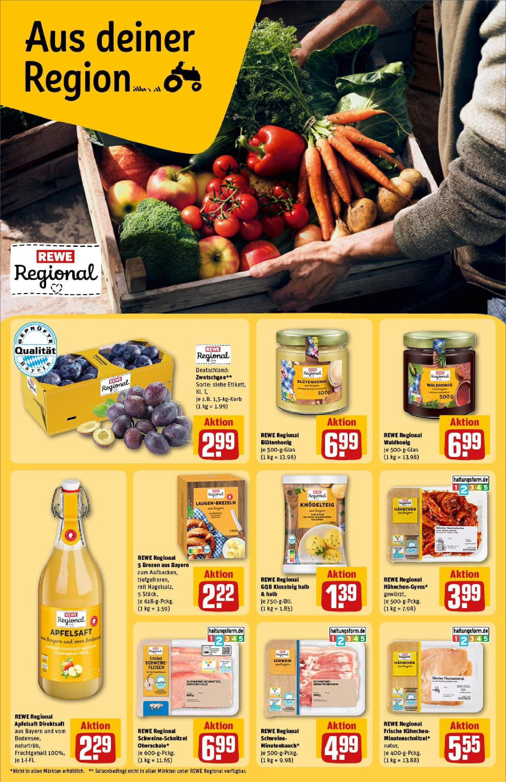 REWE Prospekt ab 17.08.2025 zum Blättern » Angebote | Seite: 26 | Produkte: Zwetschgen, Apple, Gyros, Fleisch REWE Prospekt ab 17.08.2025 zum Blättern » Angebote | Seite: 26 | Produkte: Zwetschgen, Apple, Gyros, Fleisch