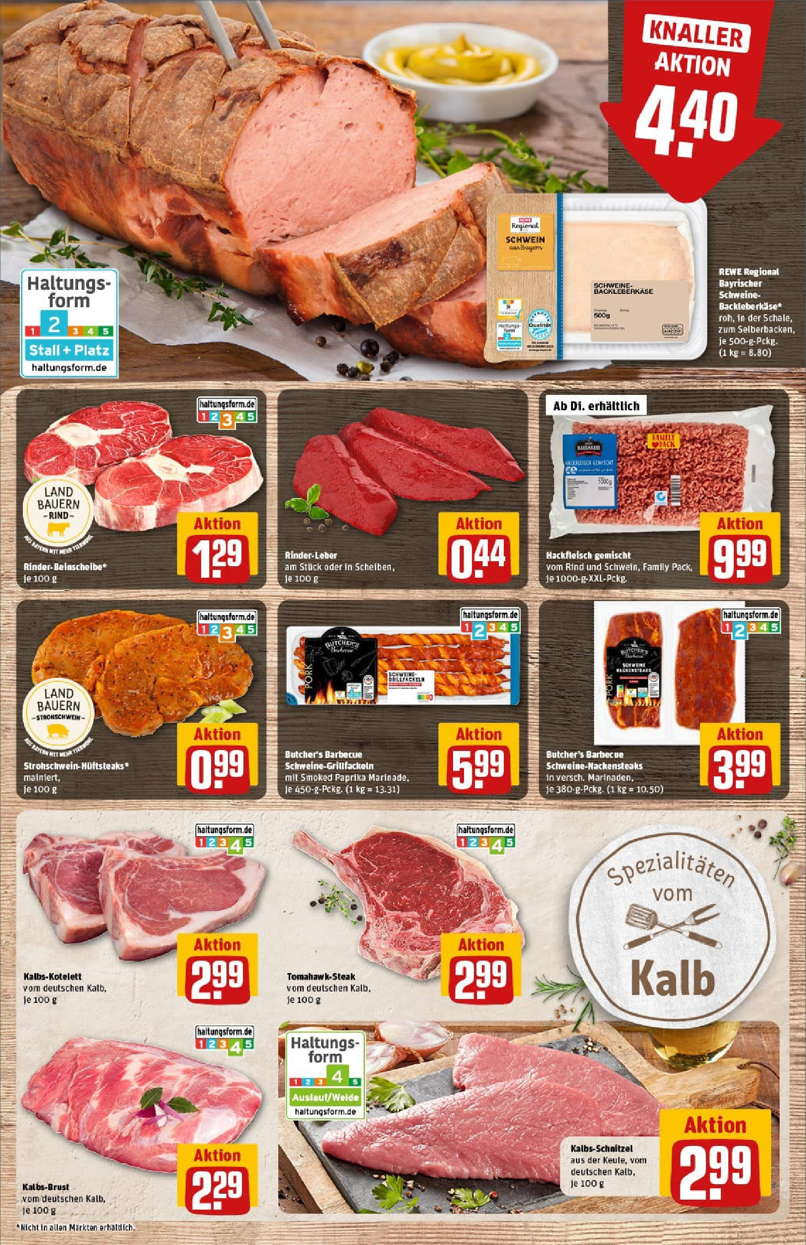 REWE Prospekt ab 17.08.2025 zum Blättern » Angebote | Seite: 9 | Produkte: Schnitzel, Paprika, Steak, Hackfleisch REWE Prospekt ab 17.08.2025 zum Blättern » Angebote | Seite: 9 | Produkte: Schnitzel, Paprika, Steak, Hackfleisch