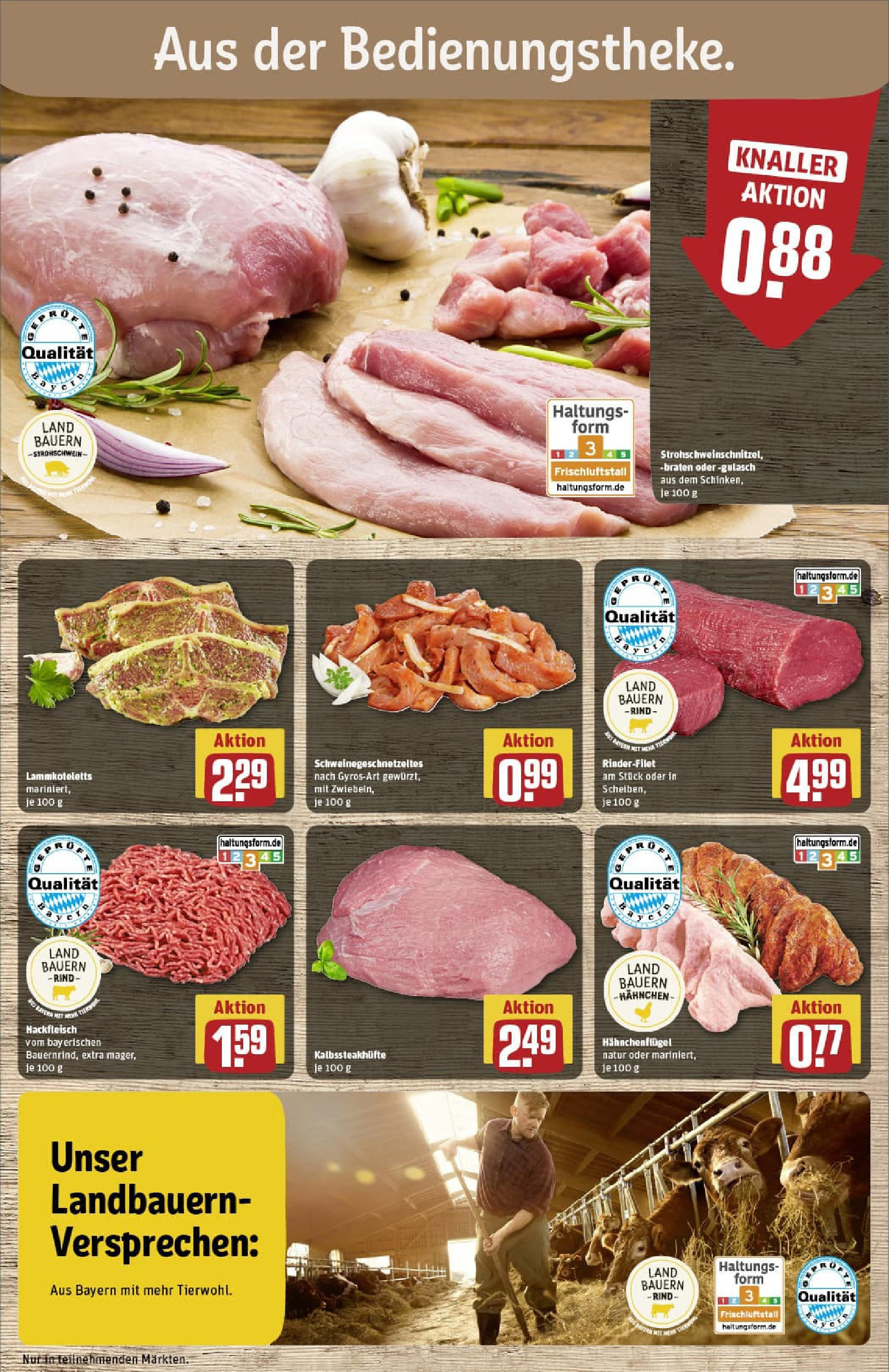 REWE Prospekt ab 17.08.2025 zum Blättern » Angebote | Seite: 10 | Produkte: Hahnchen, Rinderfilet, Gulasch, Schinken REWE Prospekt ab 17.08.2025 zum Blättern » Angebote | Seite: 10 | Produkte: Hahnchen, Rinderfilet, Gulasch, Schinken