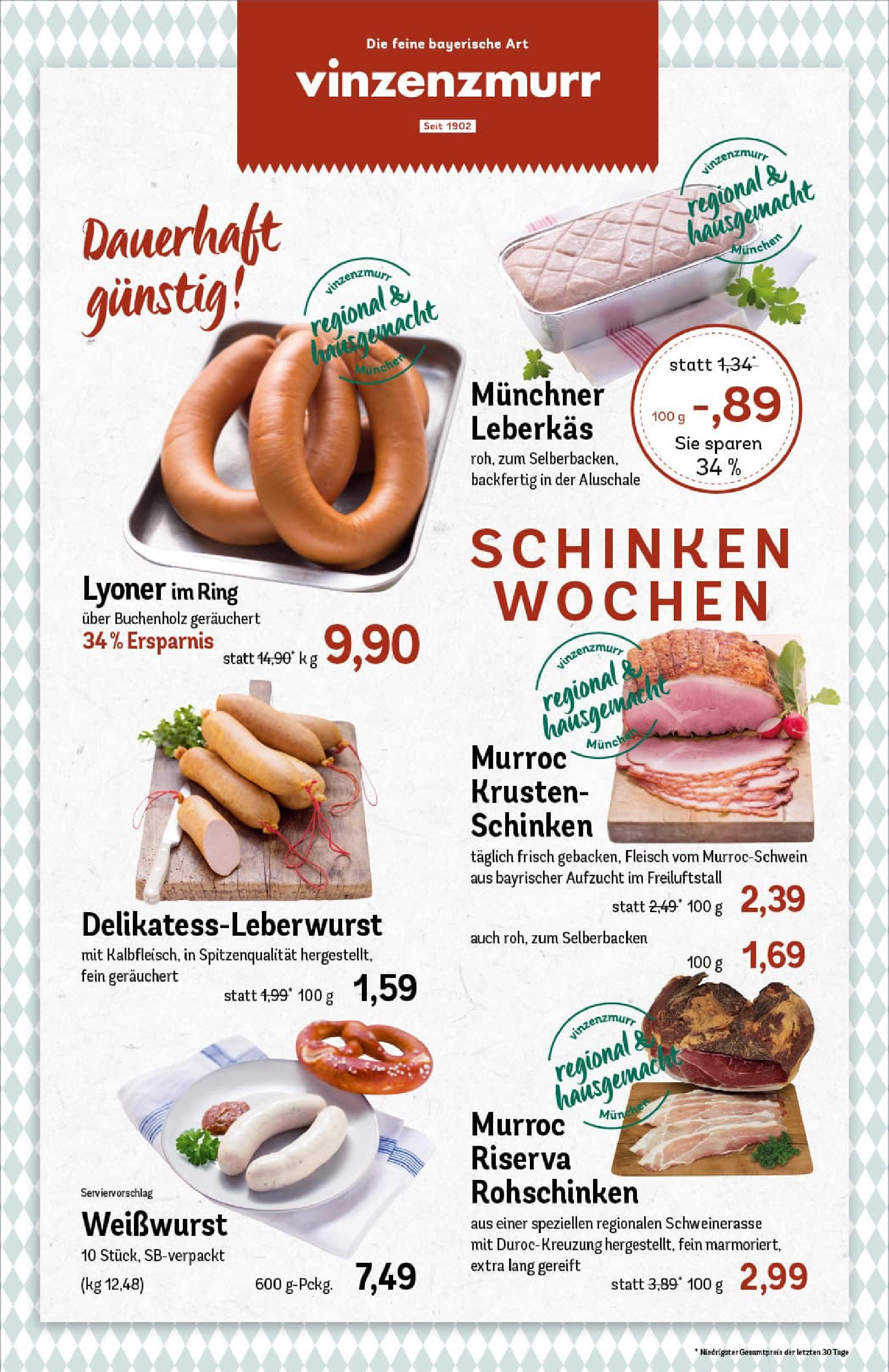 REWE Prospekt ab 17.08.2025 zum Blättern » Angebote | Seite: 9 | Produkte: Weißwurst, Schinken, Fleisch