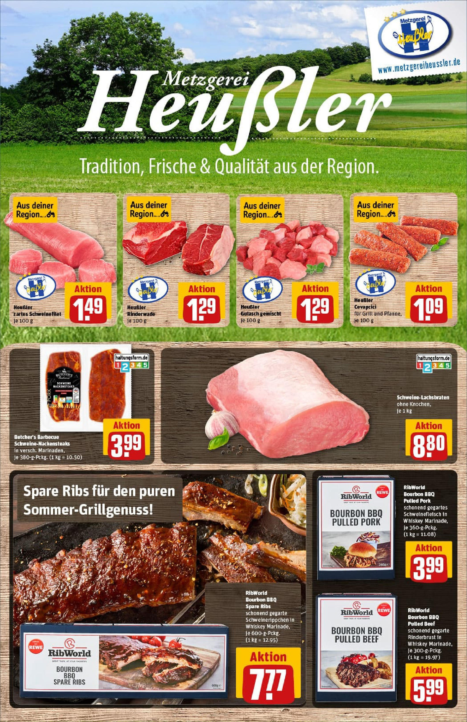 REWE Prospekt ab 17.08.2025 zum Blättern » Angebote | Seite: 10 | Produkte: Grill, Spare ribs, Schweinefilet, Gulasch REWE Prospekt ab 17.08.2025 zum Blättern » Angebote | Seite: 10 | Produkte: Grill, Spare ribs, Schweinefilet, Gulasch