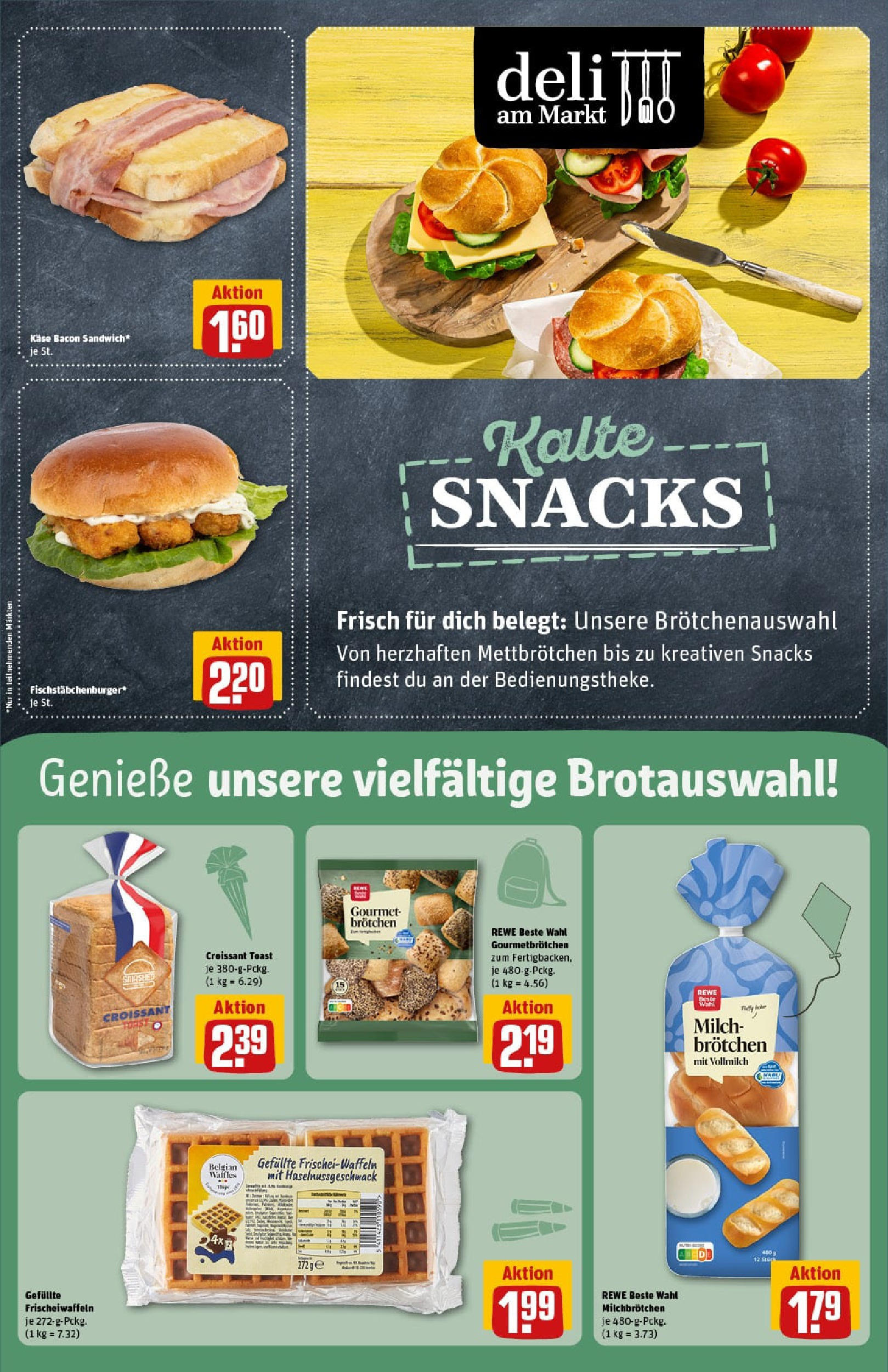 REWE Prospekt ab 17.08.2025 zum Blättern » Angebote | Seite: 17 | Produkte: Milch, Toast, Burger, Croissant