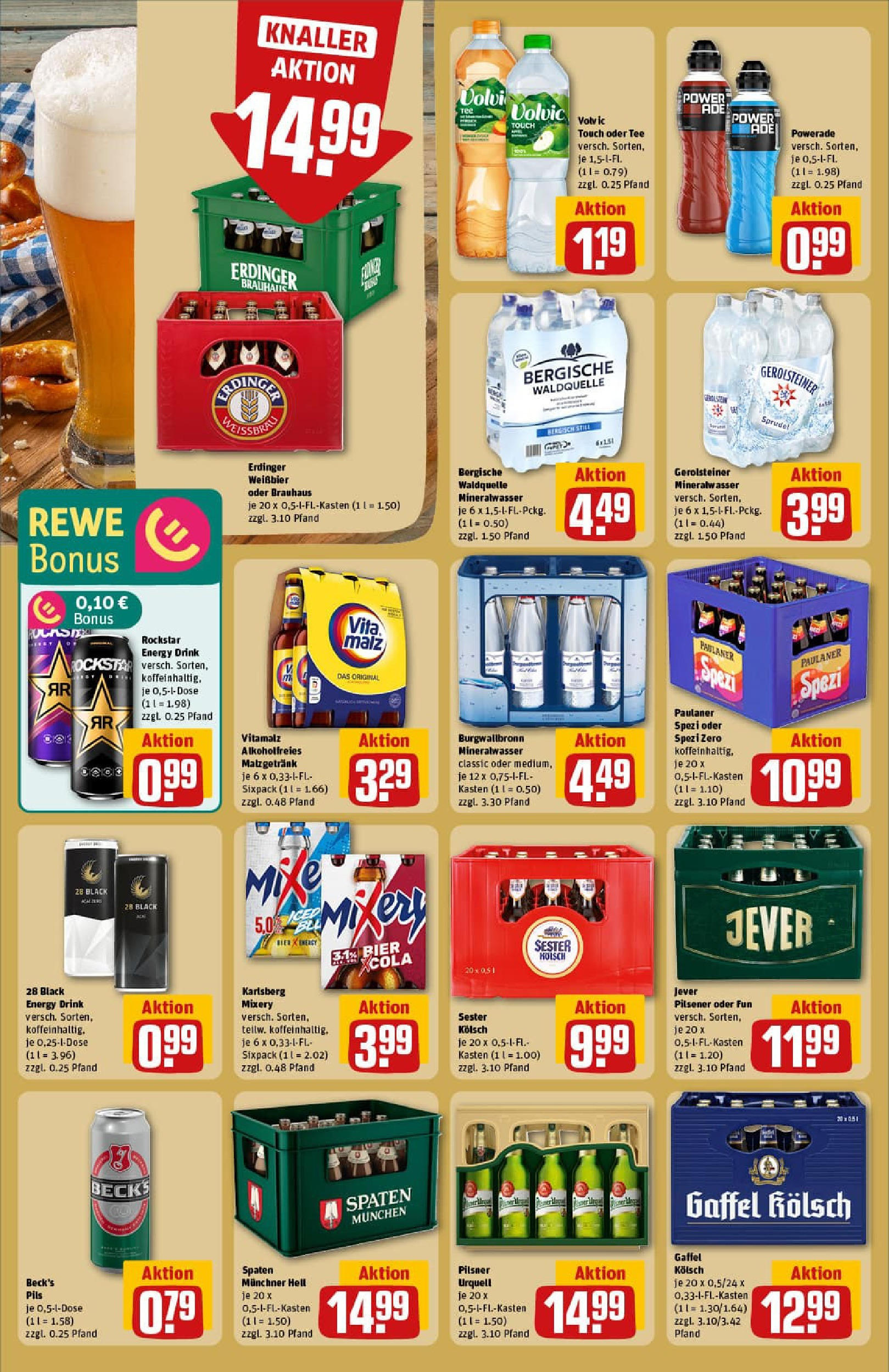 REWE Prospekt ab 17.08.2025 zum Blättern » Angebote | Seite: 20 | Produkte: Weißbier, Paulaner spezi, Pils, Mixery