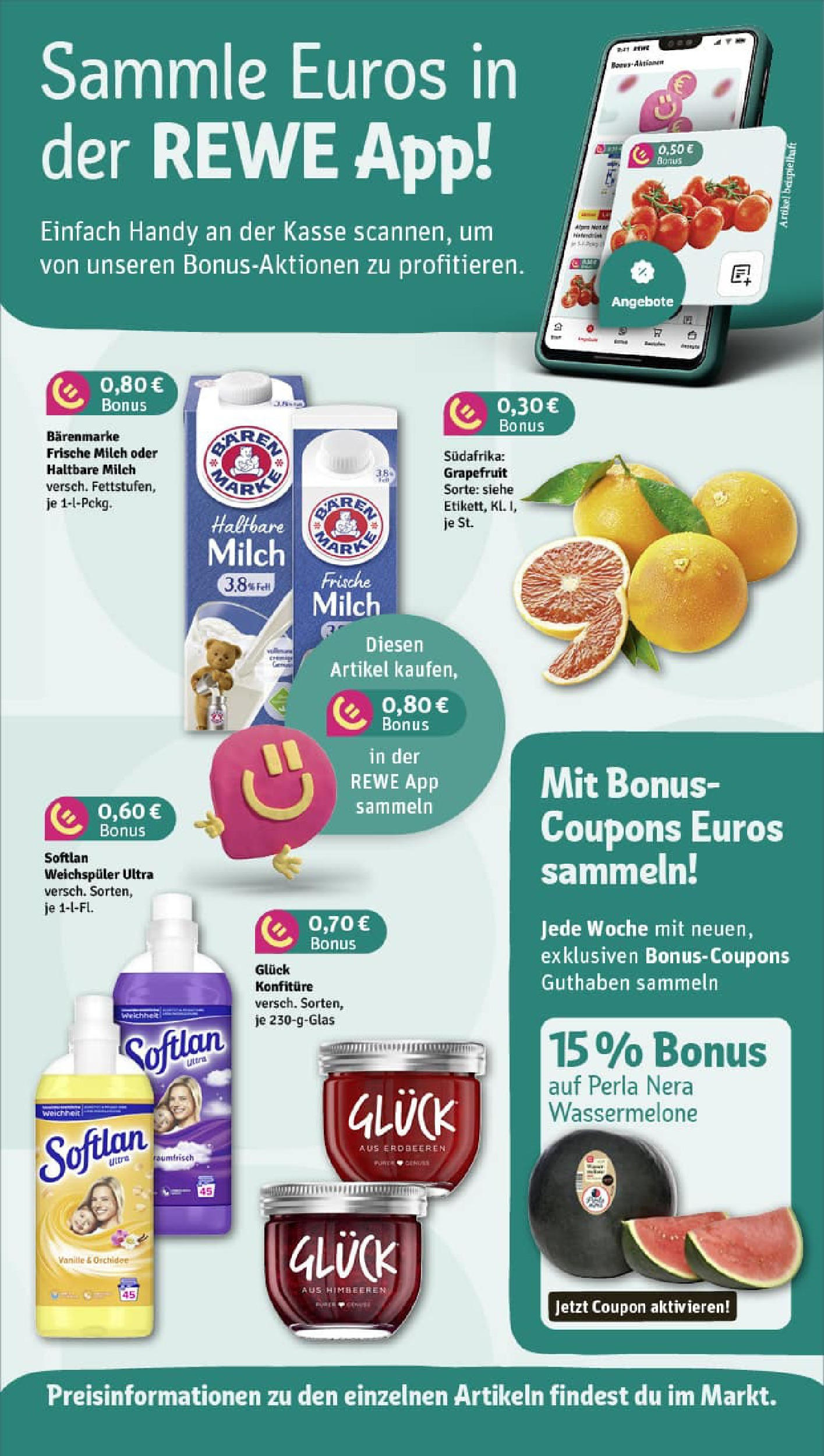 REWE Prospekt ab 17.08.2025 zum Blättern » Angebote | Seite: 4 | Produkte: Himbeeren, Orchidee, Grapefruit, Weichspüler REWE Prospekt ab 17.08.2025 zum Blättern » Angebote | Seite: 4 | Produkte: Himbeeren, Orchidee, Grapefruit, Weichspüler