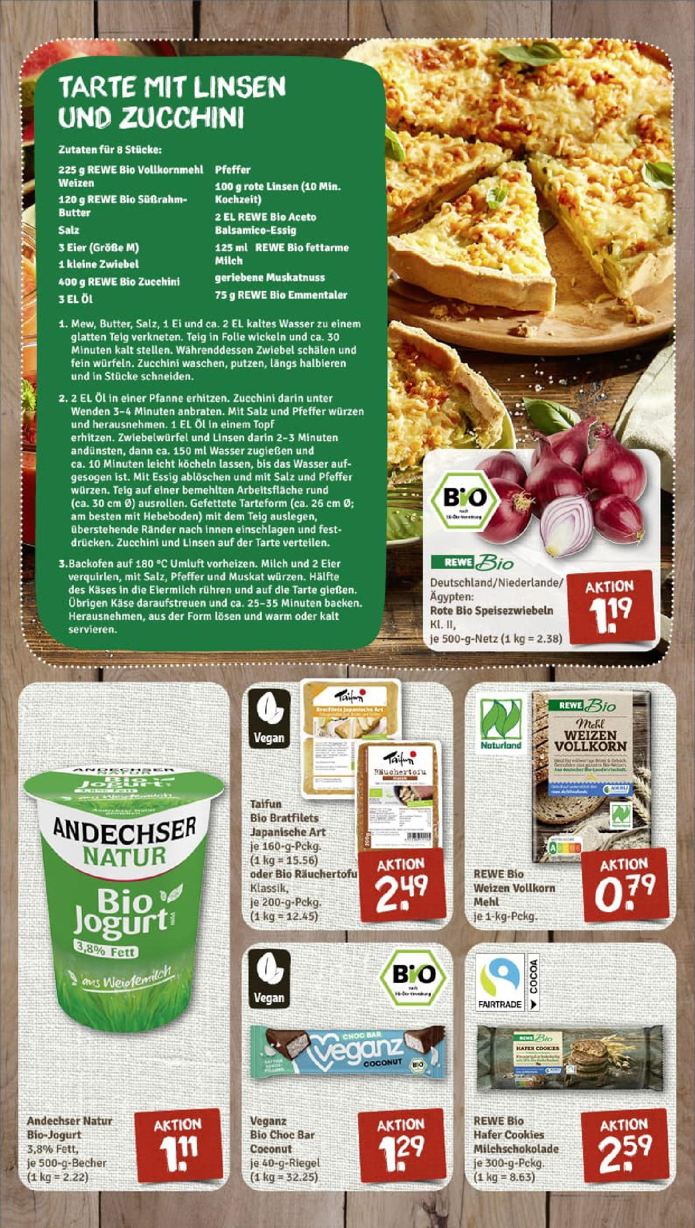 REWE Prospekt ab 17.08.2025 zum Blättern » Angebote | Seite: 6 | Produkte: Mehl, Butter, Öl, Zucchini REWE Prospekt ab 17.08.2025 zum Blättern » Angebote | Seite: 6 | Produkte: Mehl, Butter, Öl, Zucchini