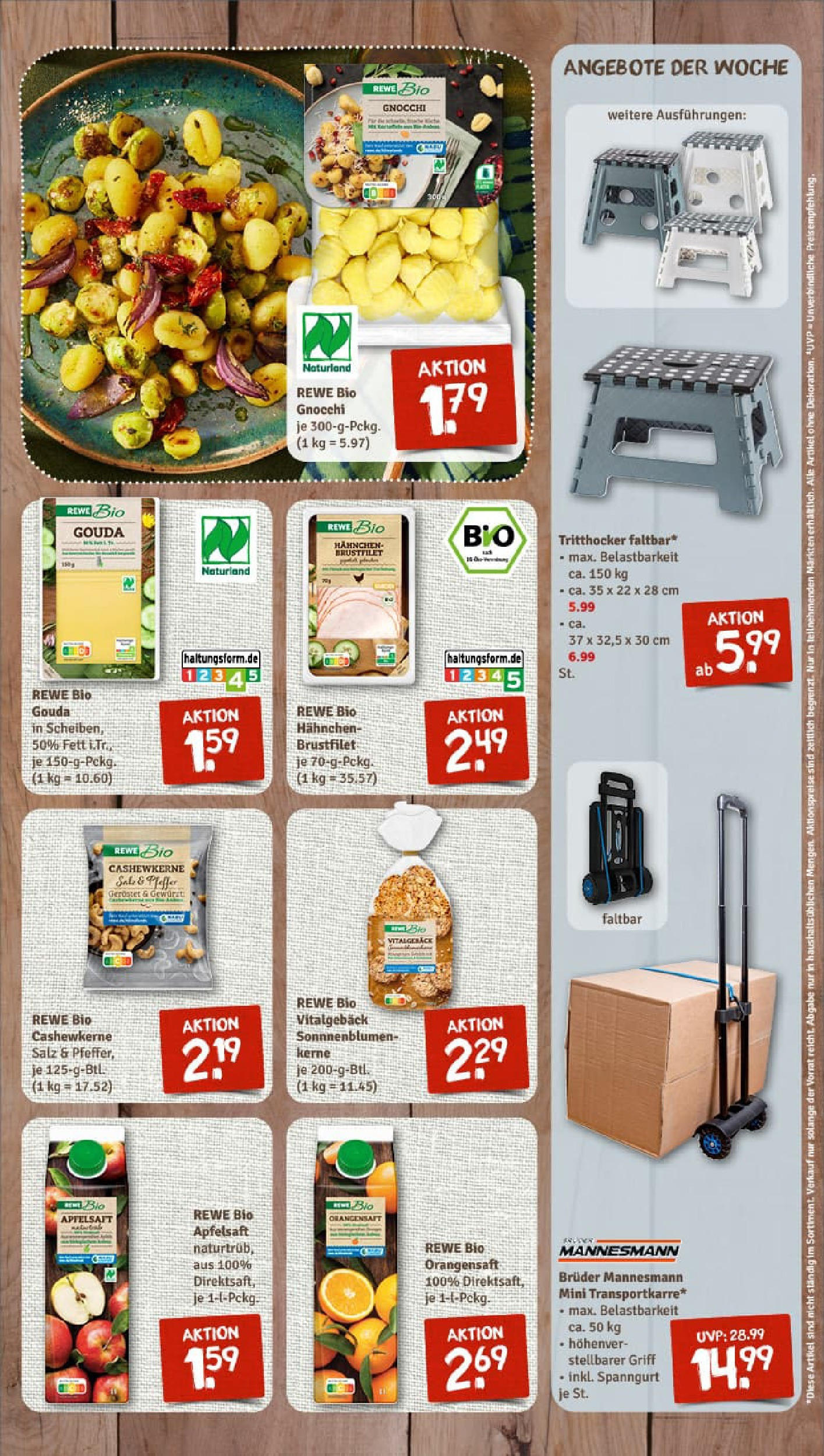 REWE Prospekt ab 17.08.2025 zum Blättern » Angebote | Seite: 7 | Produkte: Apfelsaft, Apple, Salz, Pfeffer