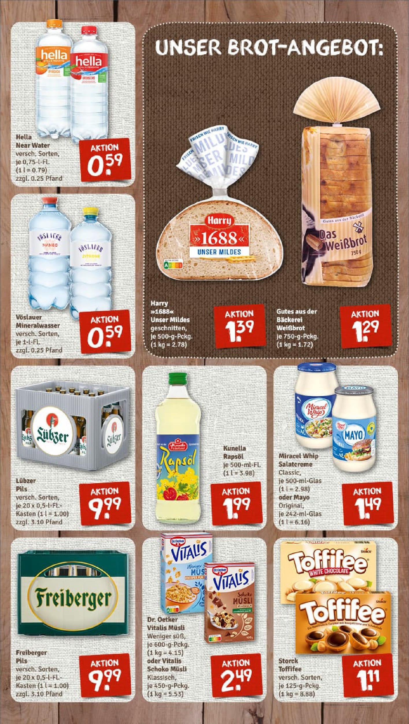 REWE Prospekt ab 17.08.2025 zum Blättern » Angebote | Seite: 7 | Produkte: Musli, Pils, Mineralwasser, Hella
