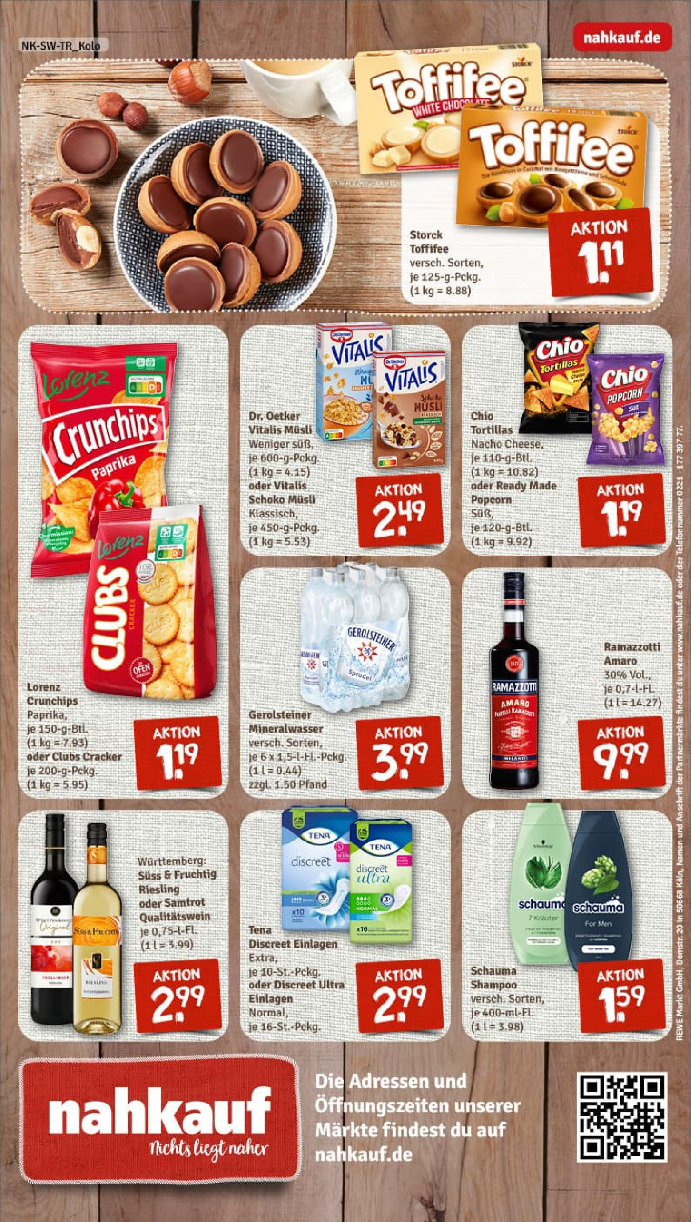 REWE Prospekt ab 17.08.2025 zum Blättern » Angebote | Seite: 8 | Produkte: Musli, Schauma shampoo, Shampoo, Toffifee REWE Prospekt ab 17.08.2025 zum Blättern » Angebote | Seite: 8 | Produkte: Musli, Schauma shampoo, Shampoo, Toffifee