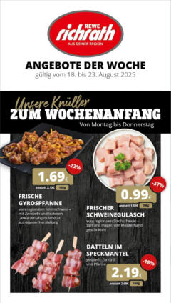 Rewe prospekt Bergheim	 gültig ab dem 17.08.2025