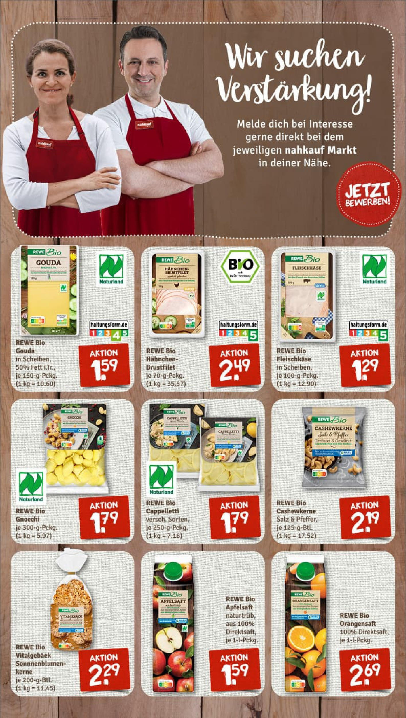 REWE Prospekt ab 17.08.2025 zum Blättern » Angebote | Seite: 7 | Produkte: Gouda, Apple, Salz, Pfeffer REWE Prospekt ab 17.08.2025 zum Blättern » Angebote | Seite: 7 | Produkte: Gouda, Apple, Salz, Pfeffer