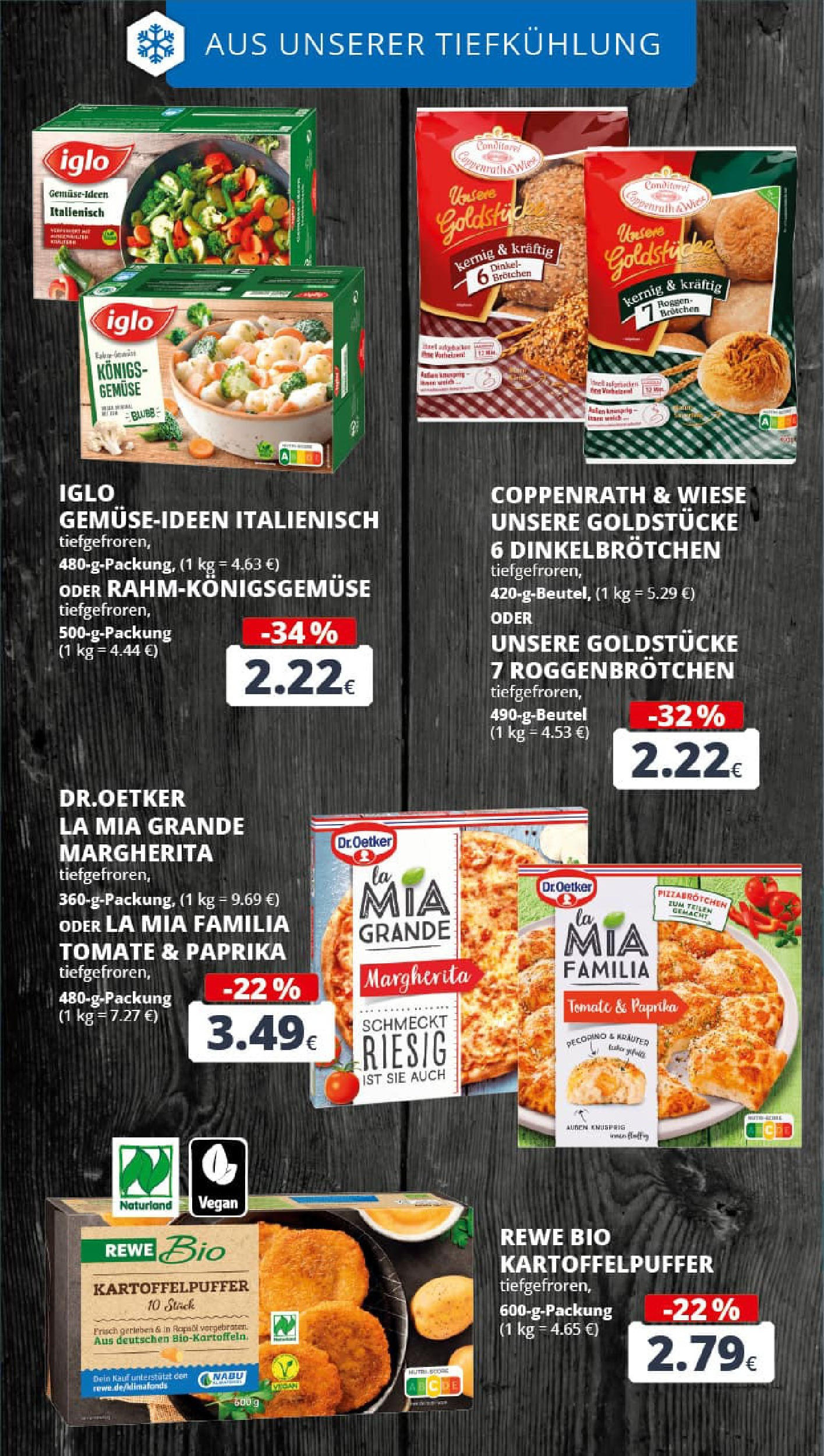 REWE Prospekt ab 17.08.2025 zum Blättern » Angebote | Seite: 16 | Produkte: Iglo, Gemüse, Paprika, Pizza REWE Prospekt ab 17.08.2025 zum Blättern » Angebote | Seite: 16 | Produkte: Iglo, Gemüse, Paprika, Pizza