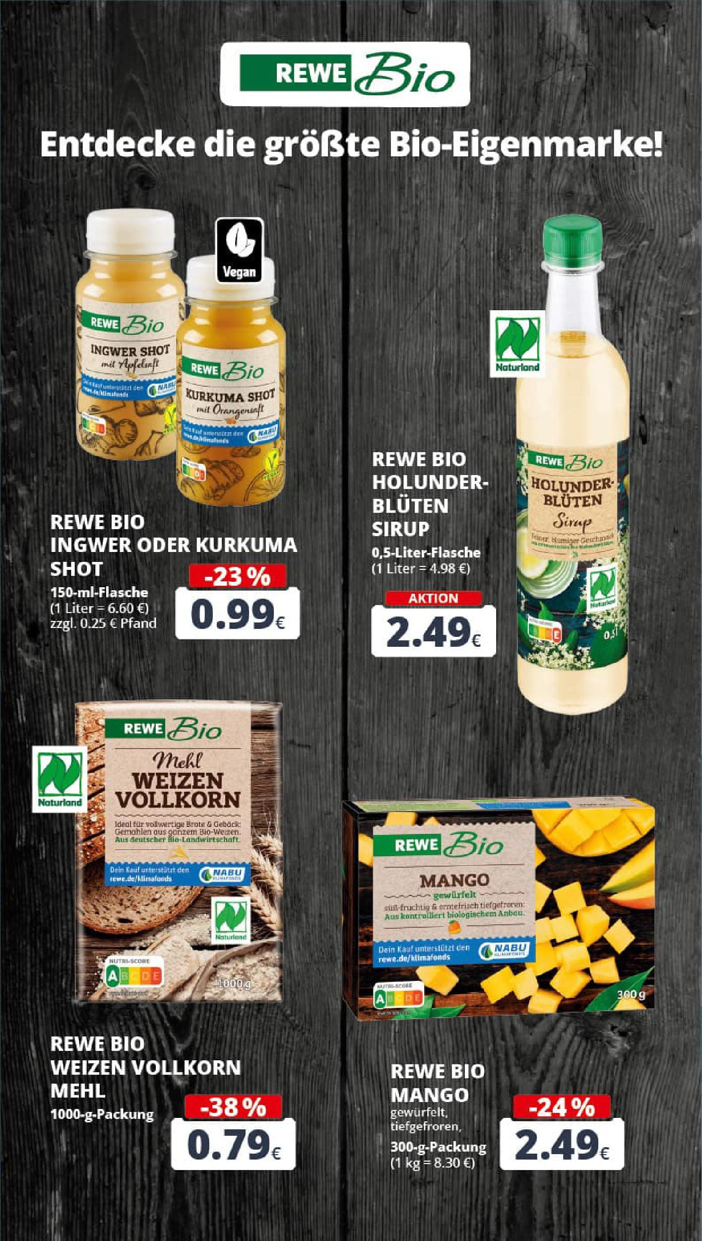 REWE Prospekt ab 17.08.2025 zum Blättern » Angebote | Seite: 21 | Produkte: Mehl, Sirup, Orangensaft, Mango REWE Prospekt ab 17.08.2025 zum Blättern » Angebote | Seite: 21 | Produkte: Mehl, Sirup, Orangensaft, Mango
