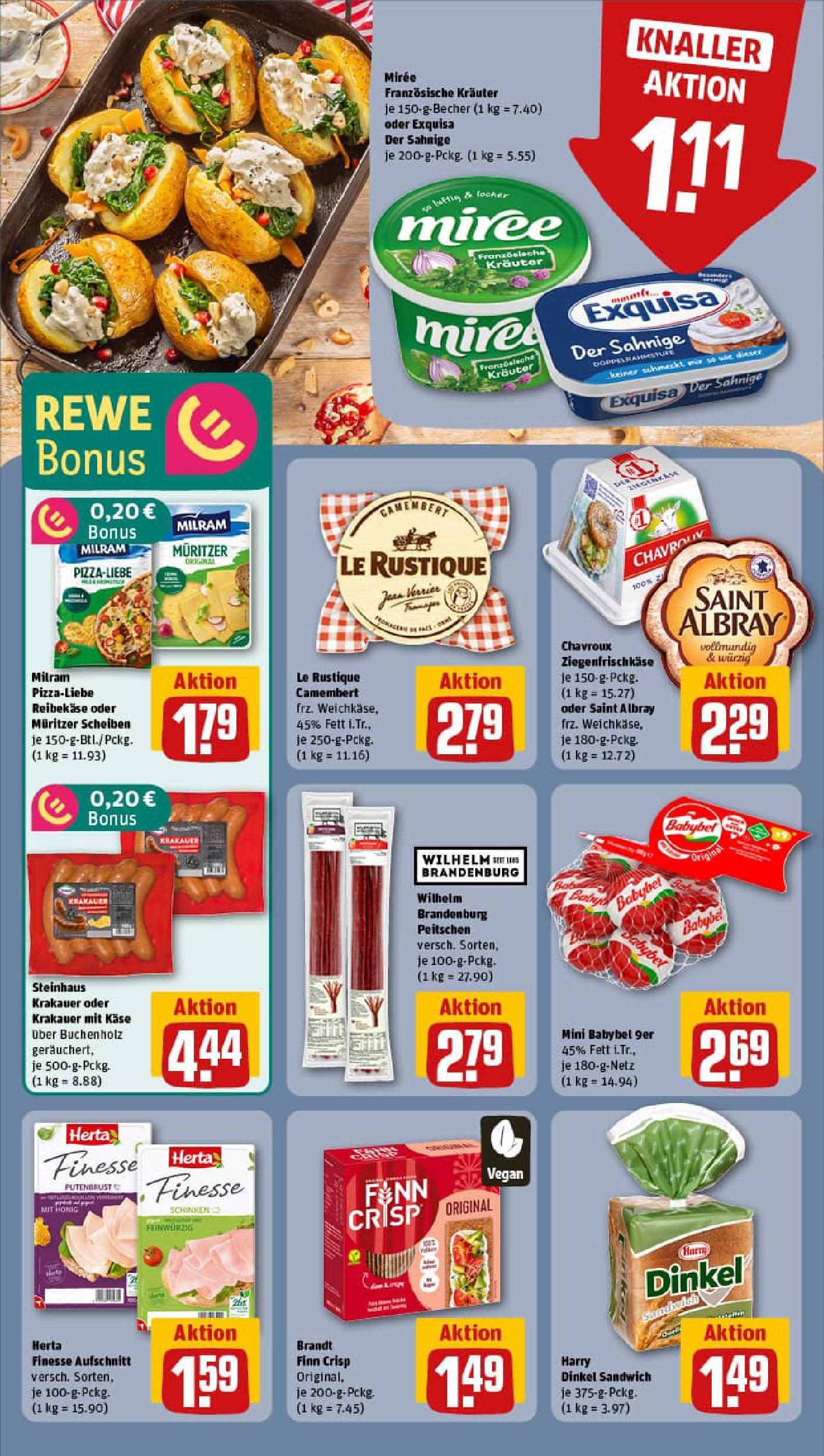 REWE Prospekt ab 17.08.2025 zum Blättern » Angebote | Seite: 12 | Produkte: Exquisa, Babybel, Reibekase, Herta finesse REWE Prospekt ab 17.08.2025 zum Blättern » Angebote | Seite: 12 | Produkte: Exquisa, Babybel, Reibekase, Herta finesse